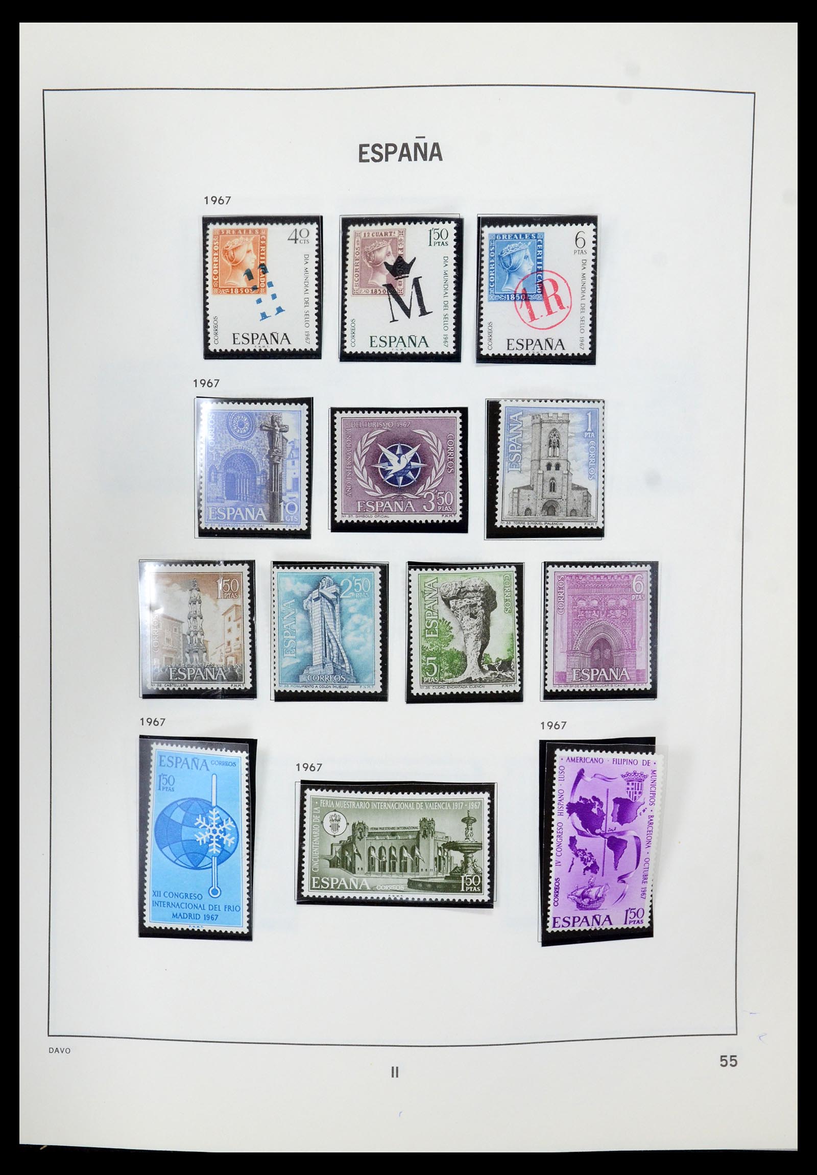 35219 056 - Postzegelverzameling 35219 Spanje 1945-2001.