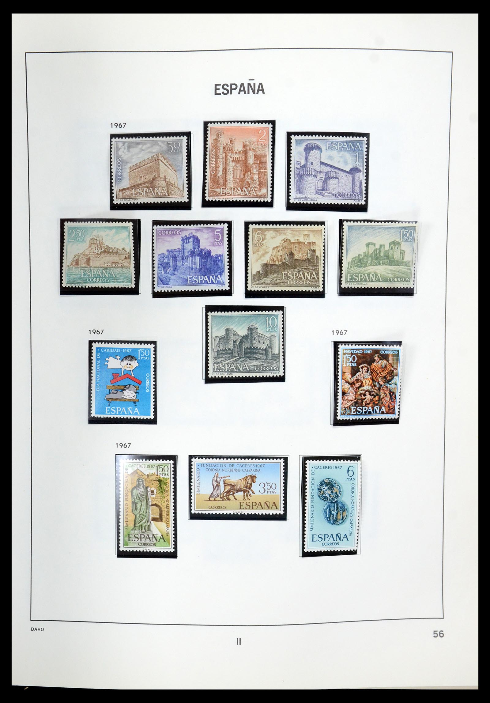 35219 057 - Postzegelverzameling 35219 Spanje 1945-2001.