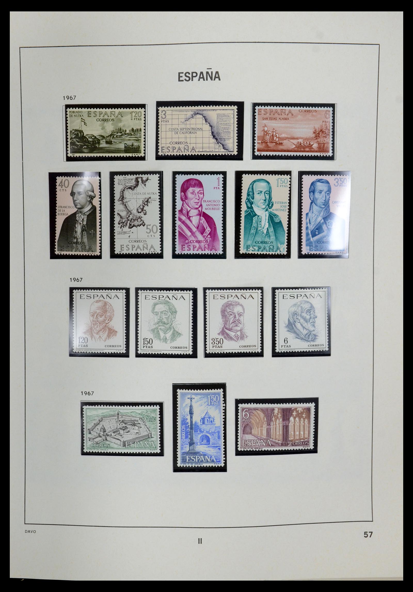 35219 058 - Postzegelverzameling 35219 Spanje 1945-2001.