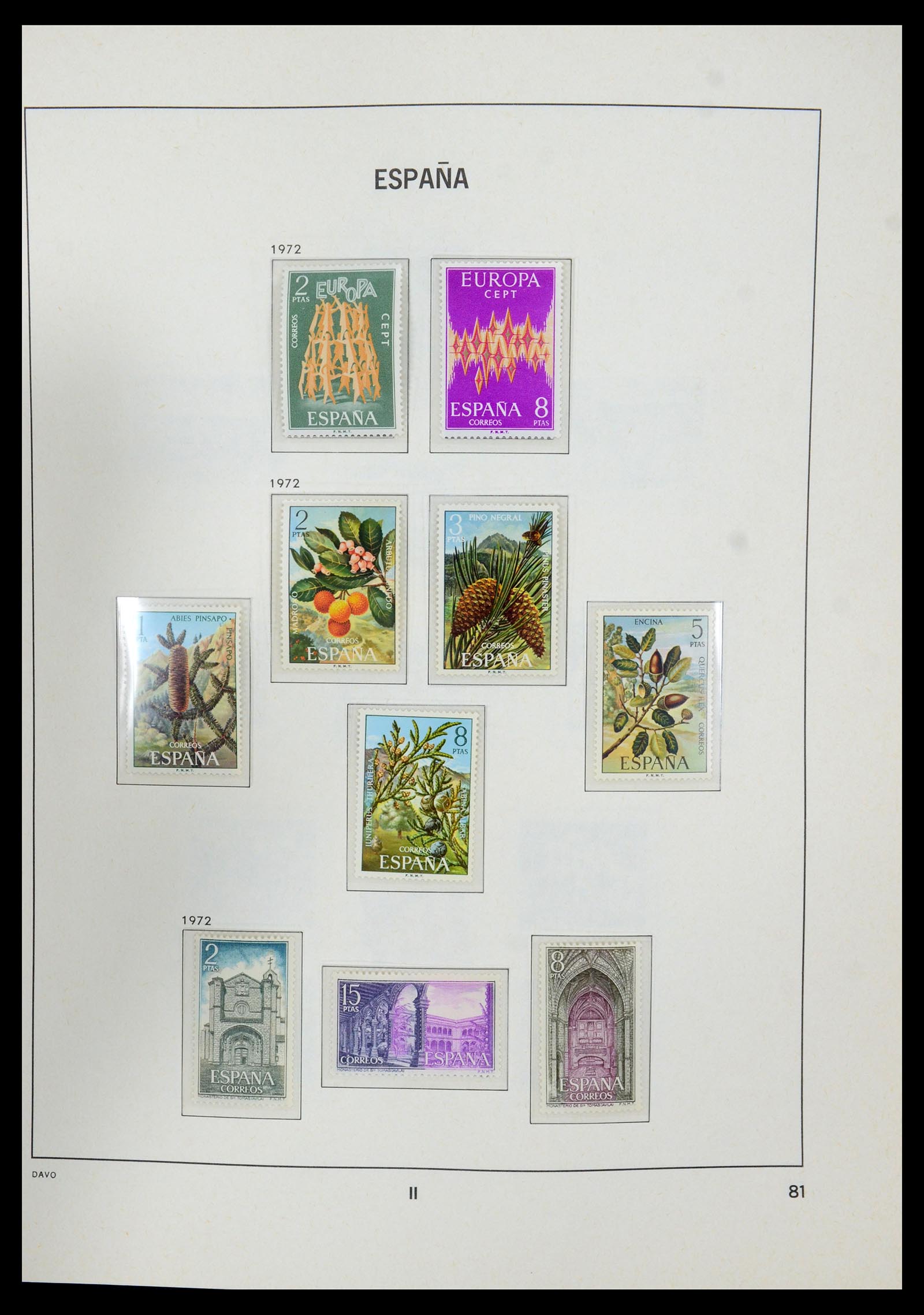 35219 082 - Postzegelverzameling 35219 Spanje 1945-2001.