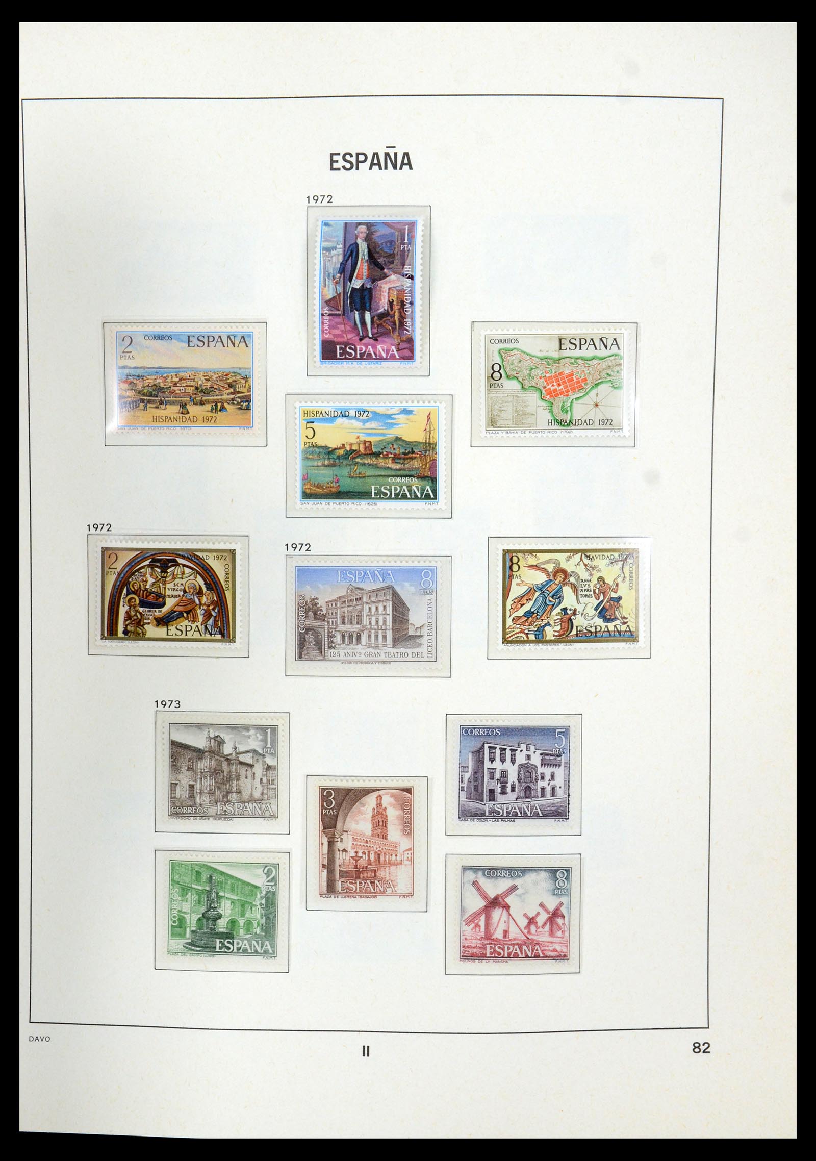 35219 083 - Postzegelverzameling 35219 Spanje 1945-2001.