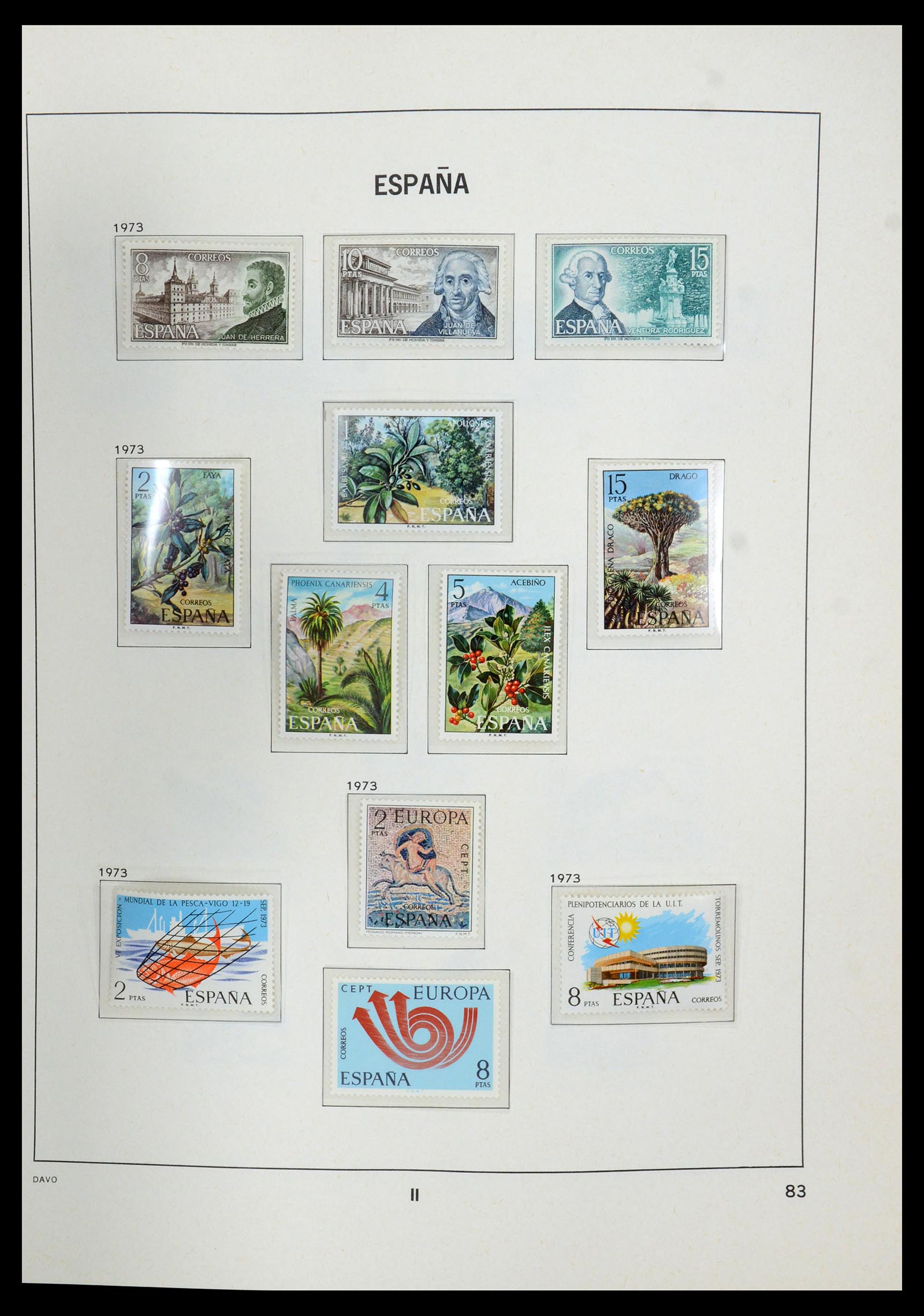 35219 084 - Postzegelverzameling 35219 Spanje 1945-2001.