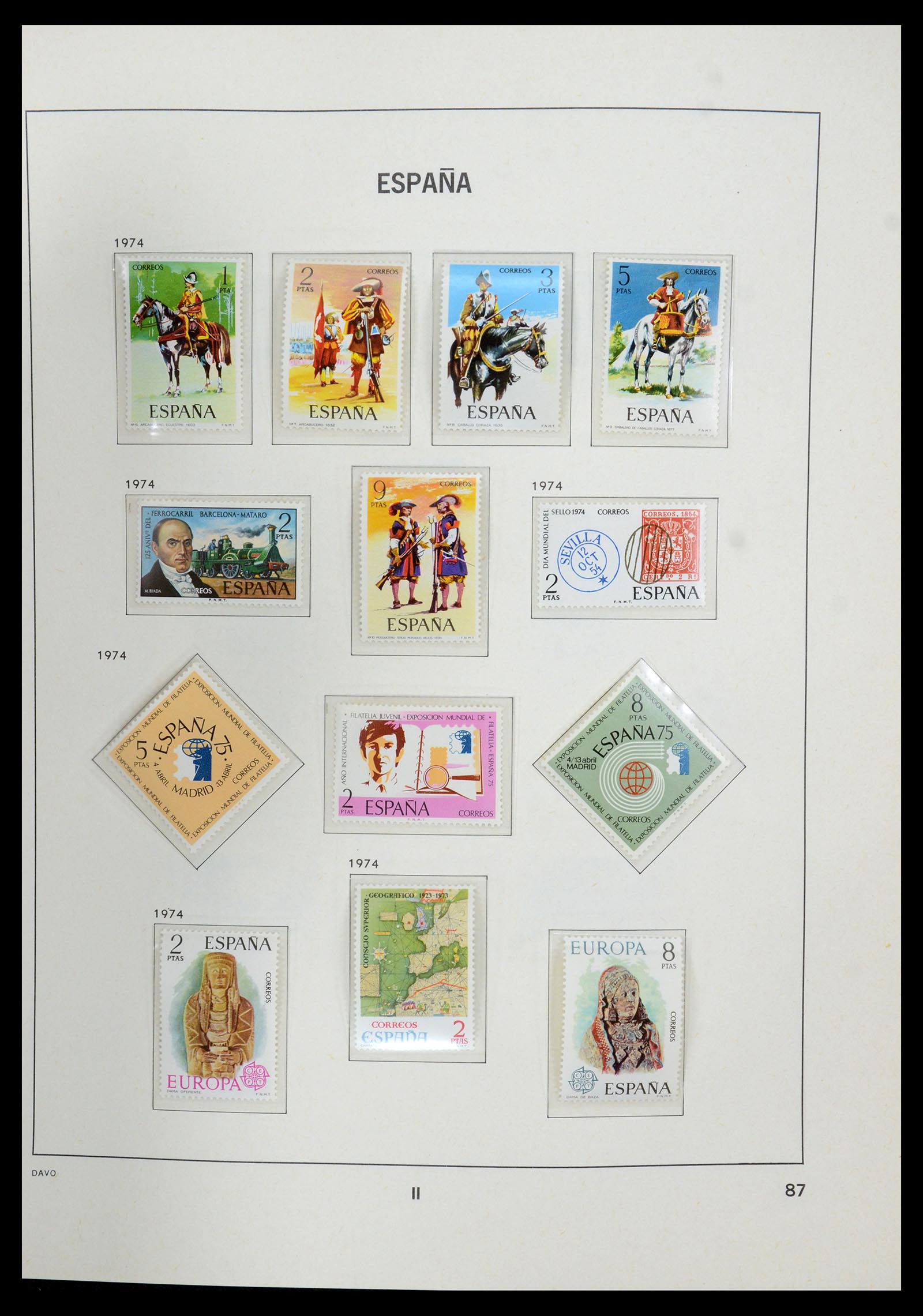 35219 088 - Postzegelverzameling 35219 Spanje 1945-2001.