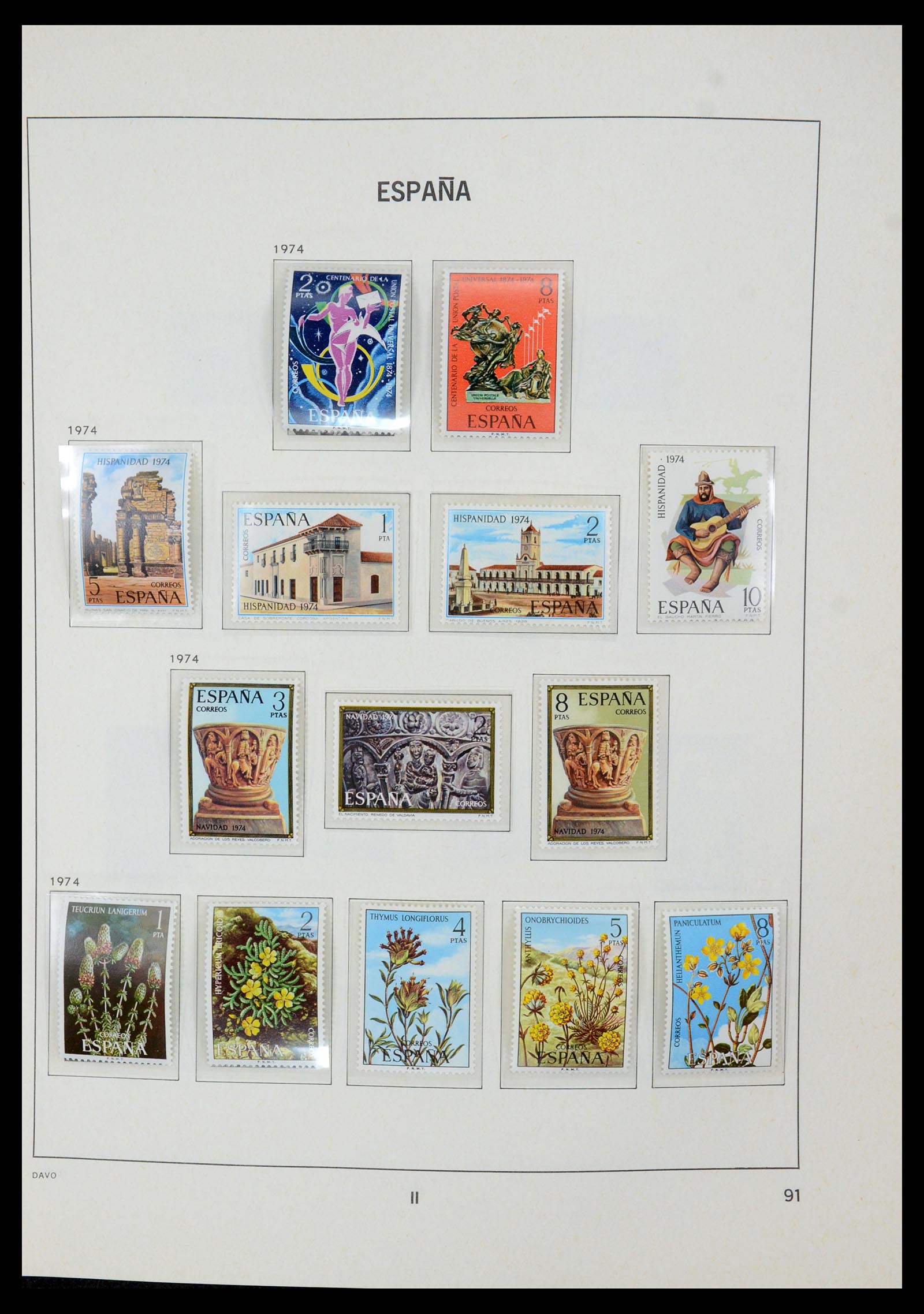 35219 092 - Postzegelverzameling 35219 Spanje 1945-2001.