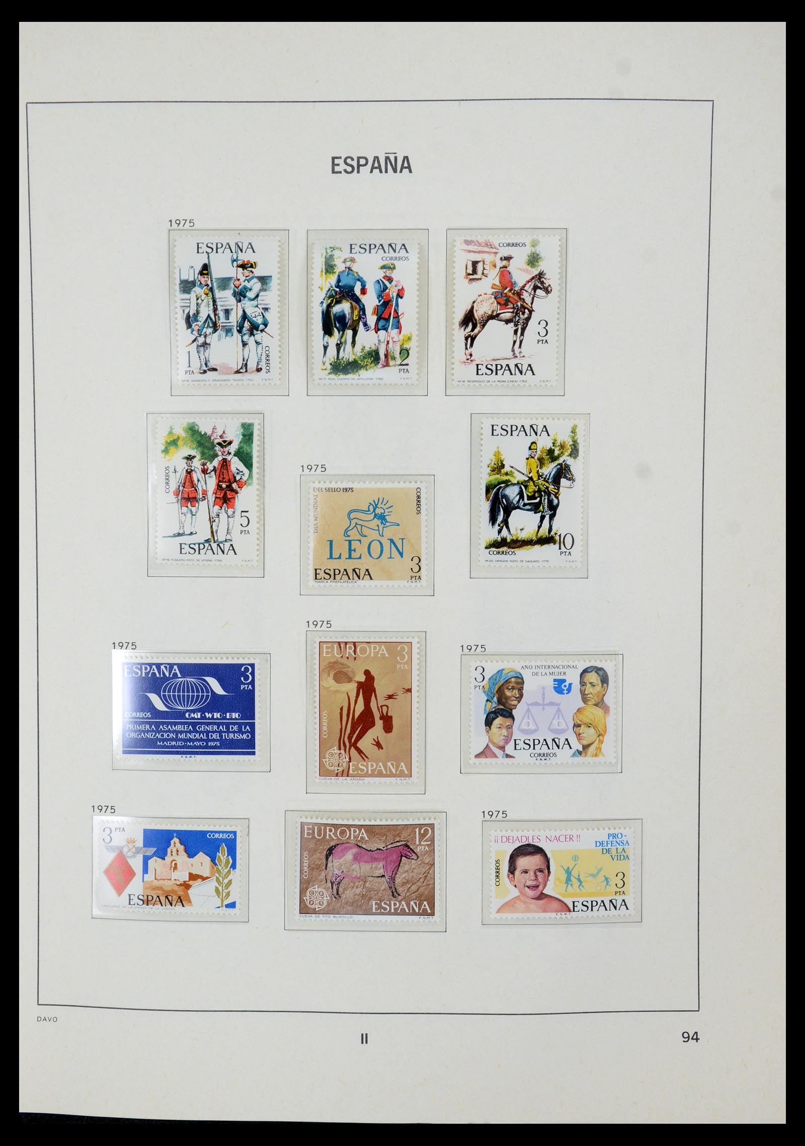 35219 096 - Postzegelverzameling 35219 Spanje 1945-2001.