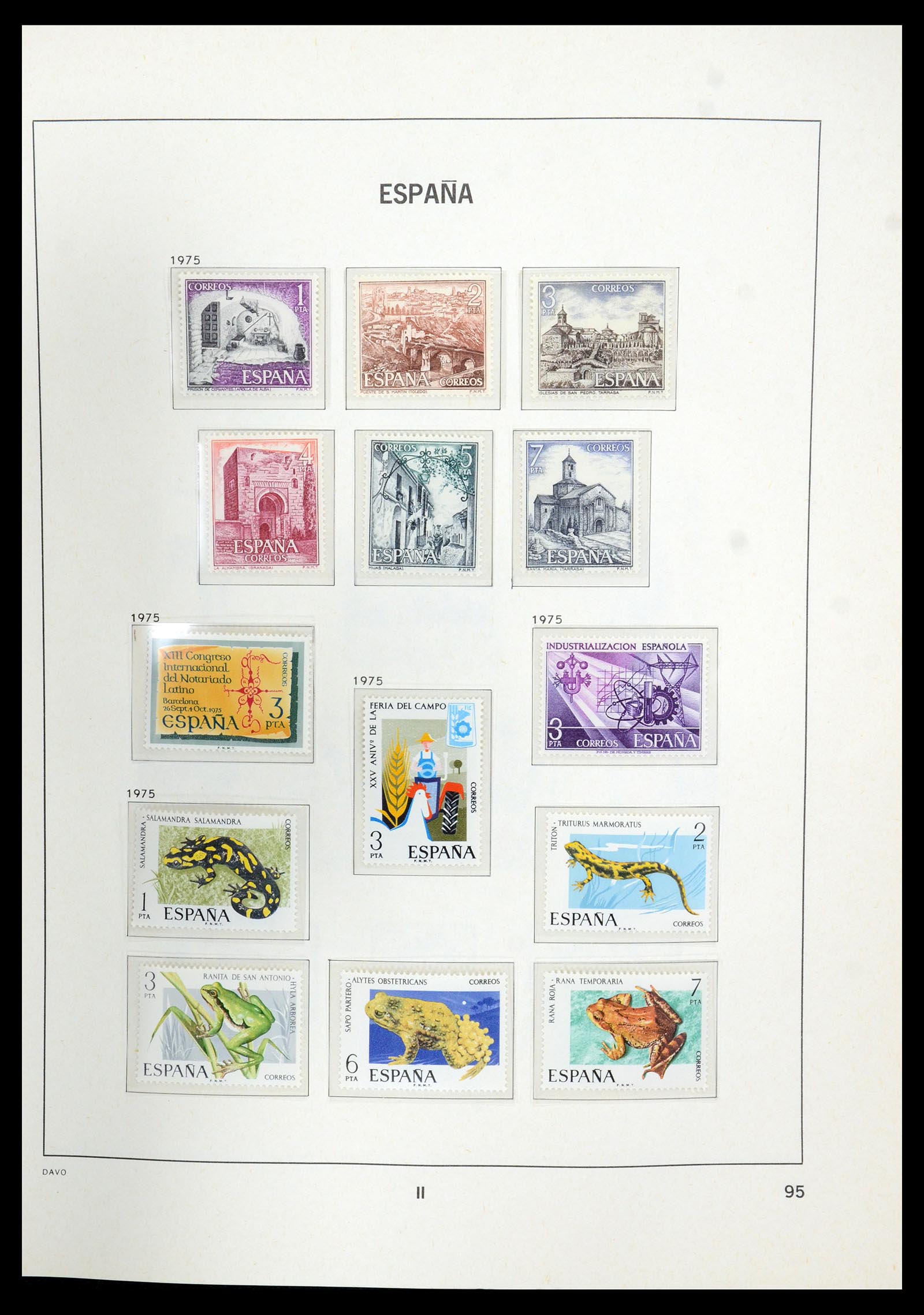 35219 097 - Postzegelverzameling 35219 Spanje 1945-2001.