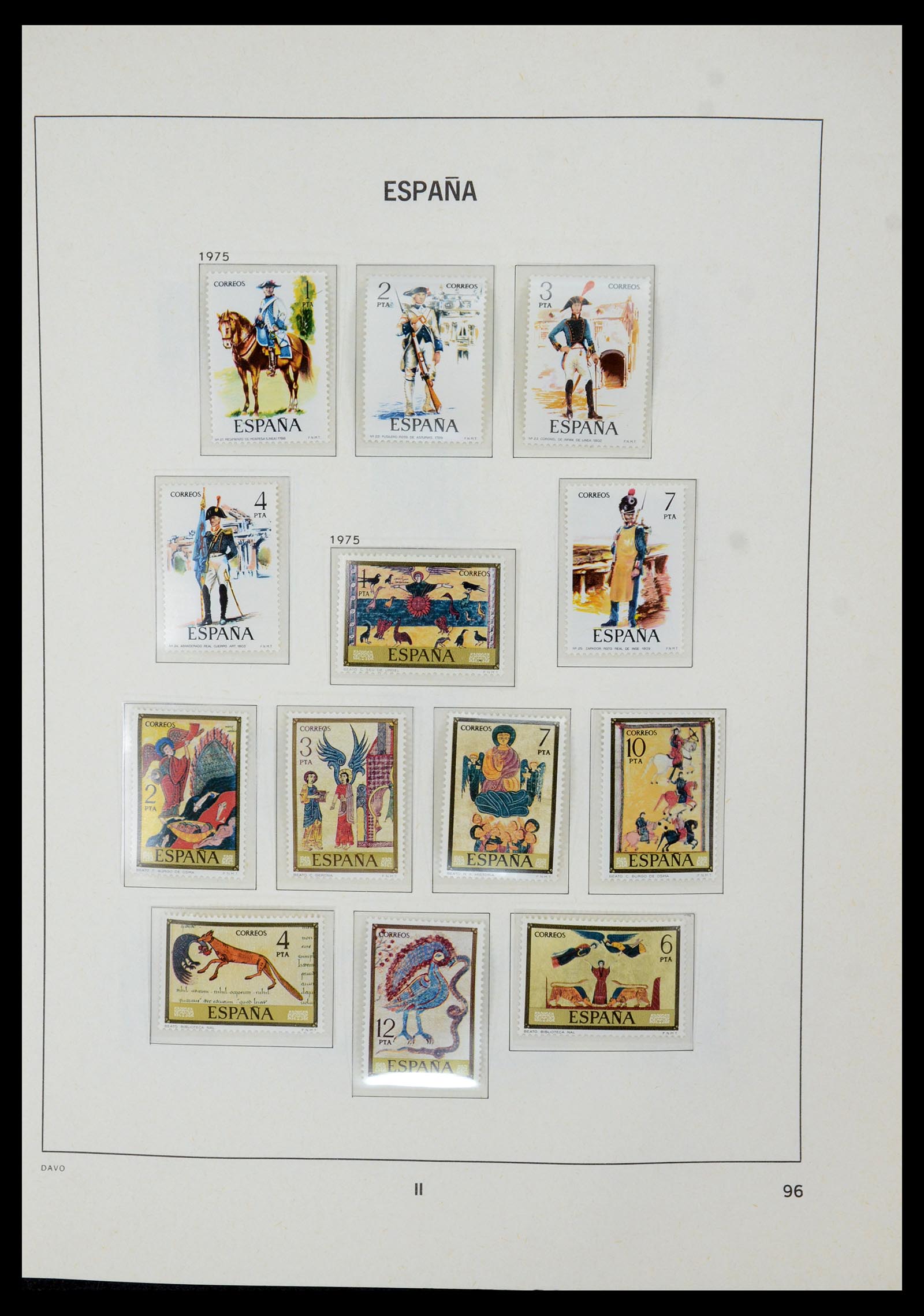 35219 098 - Postzegelverzameling 35219 Spanje 1945-2001.