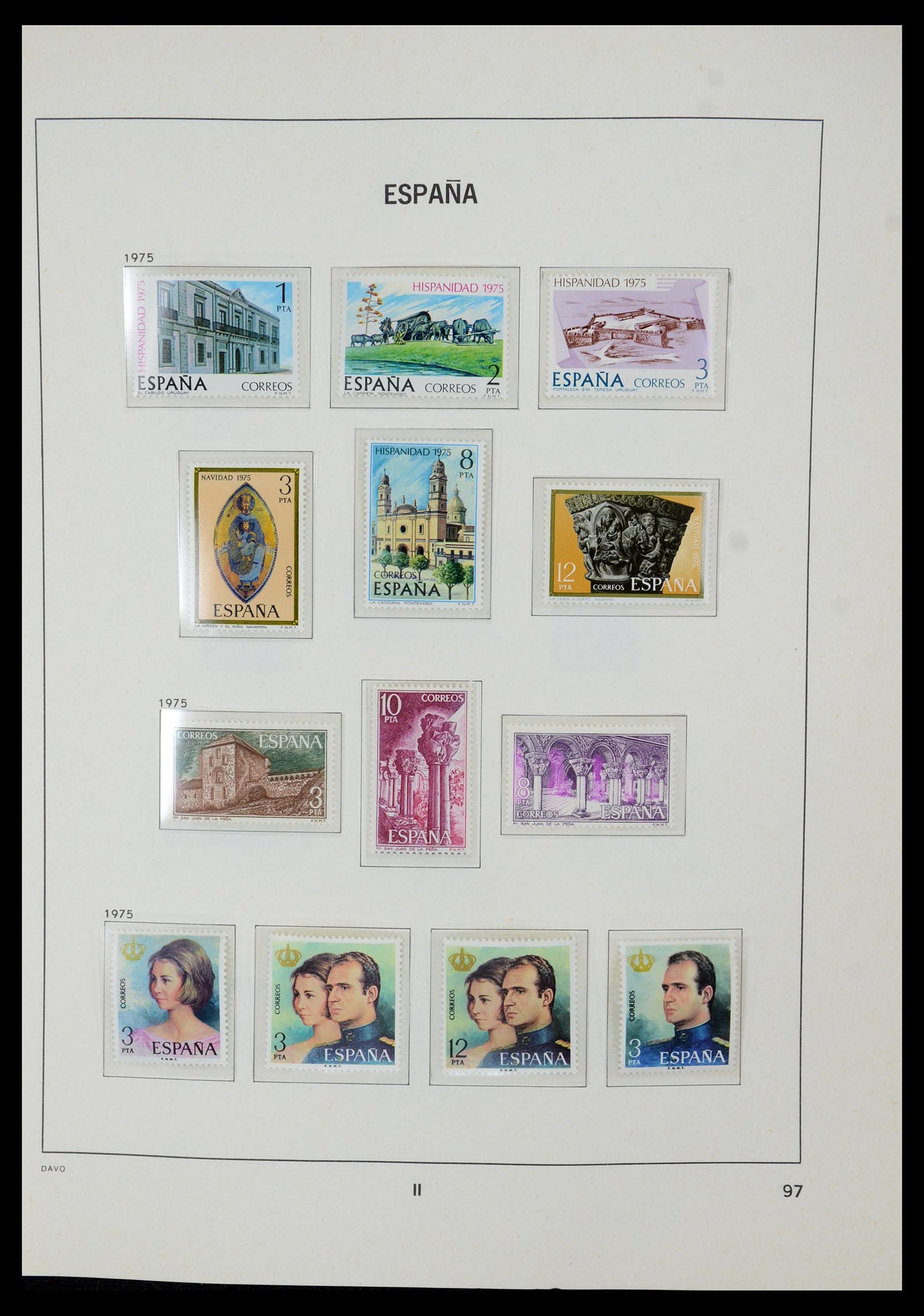 35219 099 - Postzegelverzameling 35219 Spanje 1945-2001.