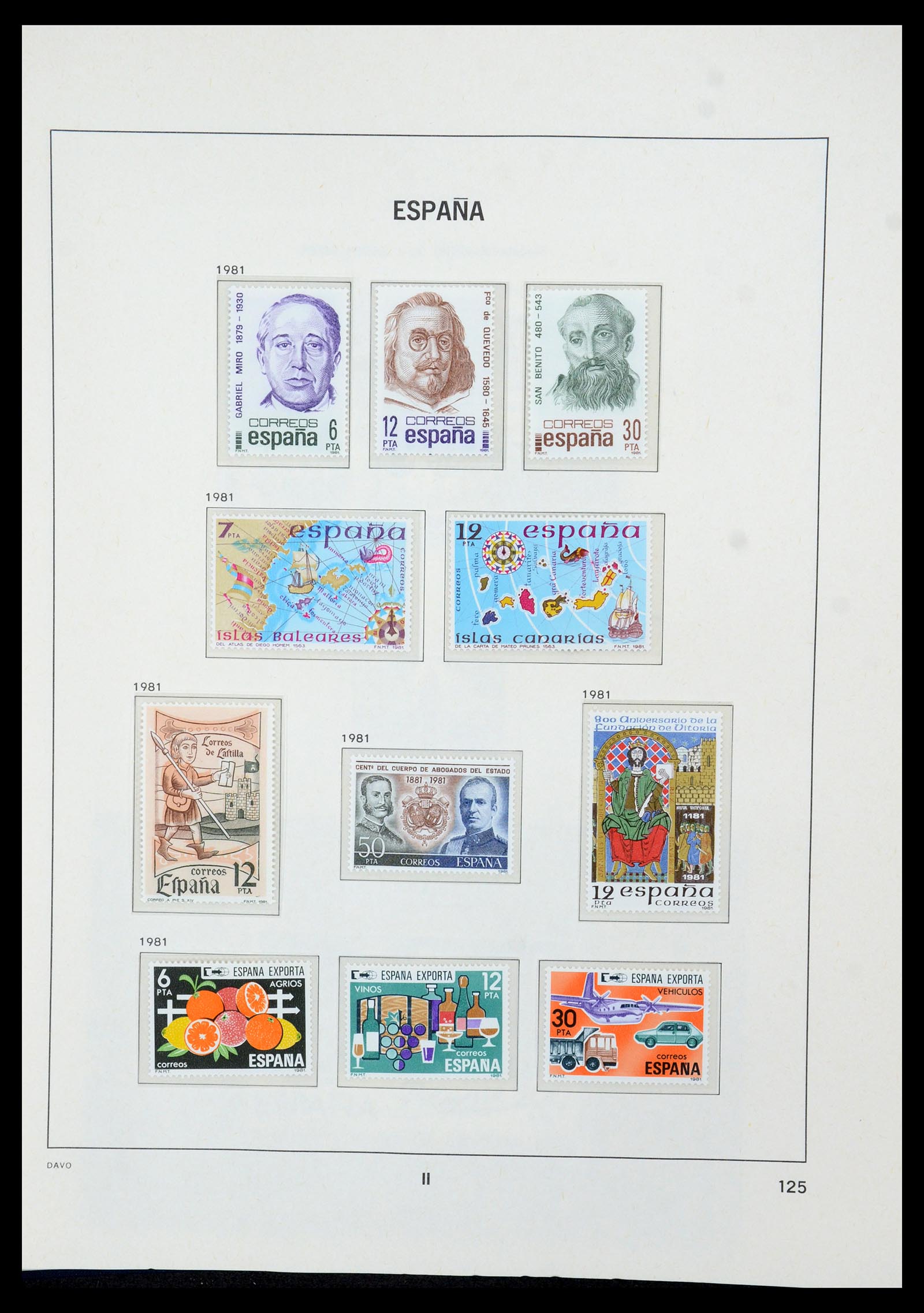 35219 128 - Stamp Collection 35219 Spain 1945-2001.