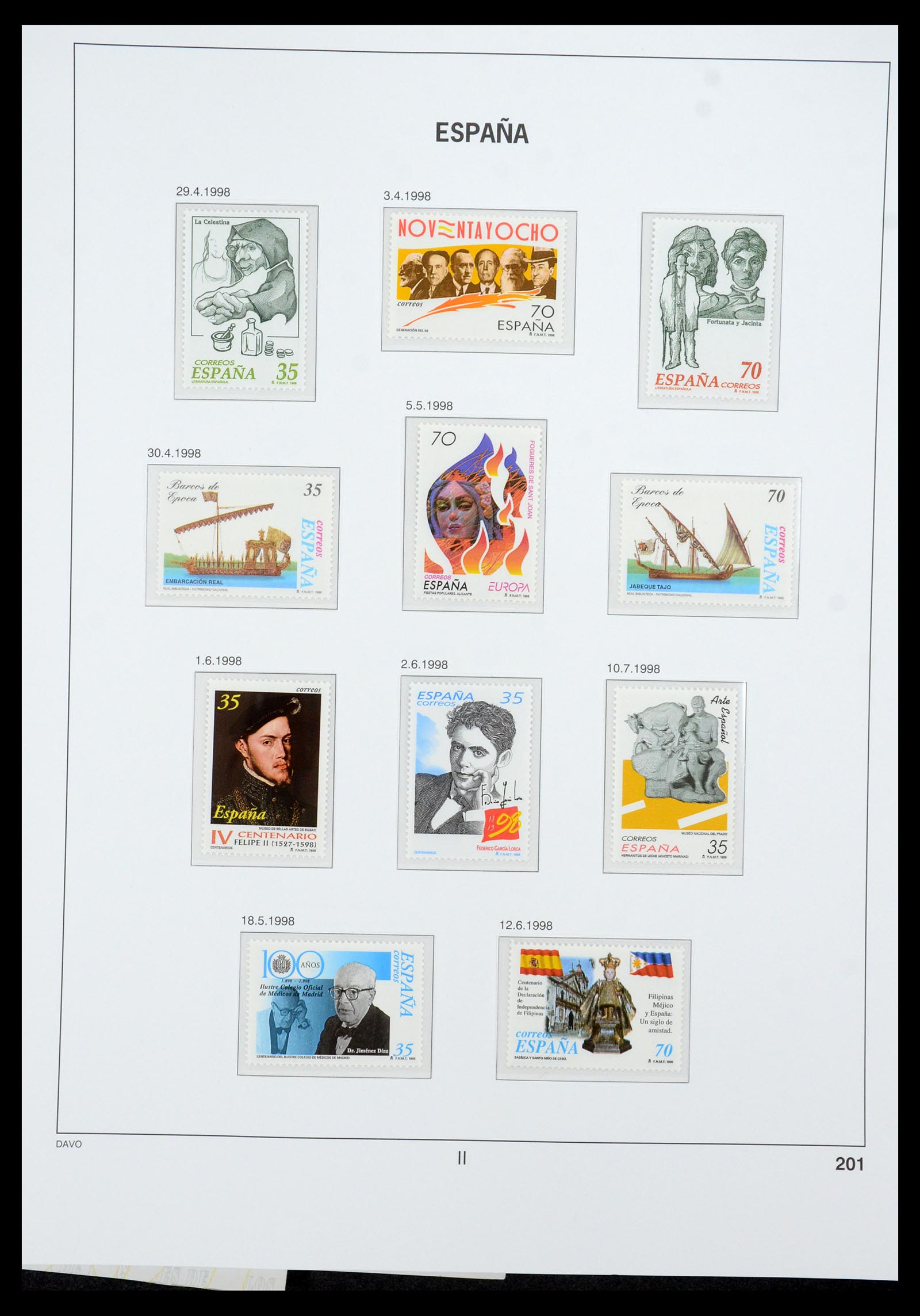 35219 255 - Stamp Collection 35219 Spain 1945-2001.
