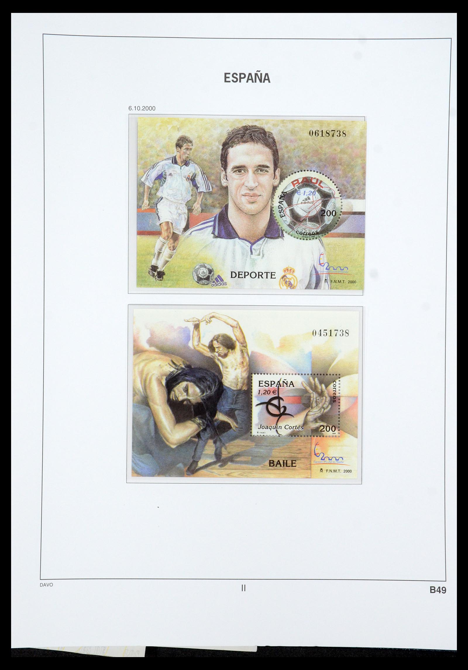 35219 282 - Postzegelverzameling 35219 Spanje 1945-2001.