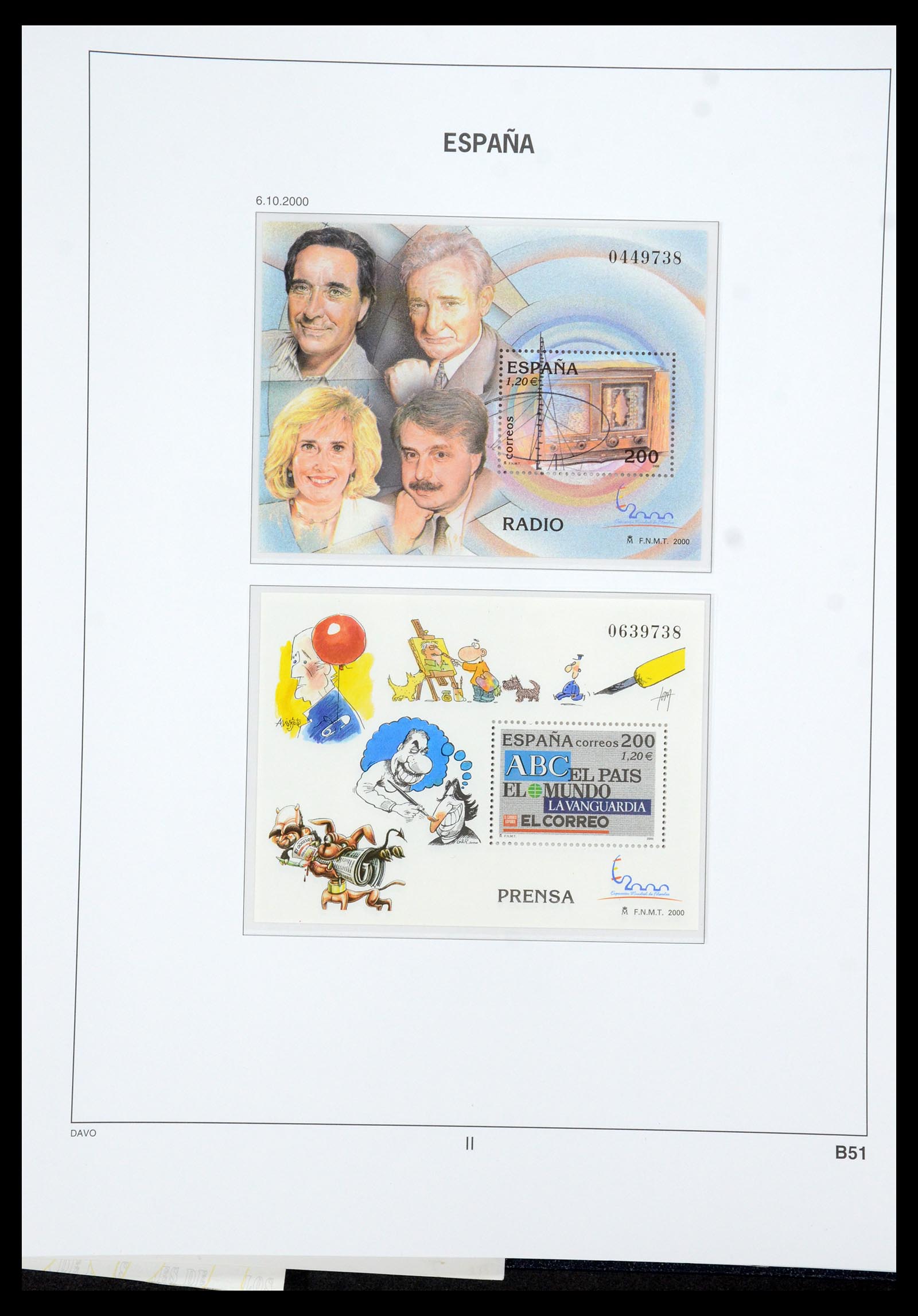 35219 284 - Postzegelverzameling 35219 Spanje 1945-2001.