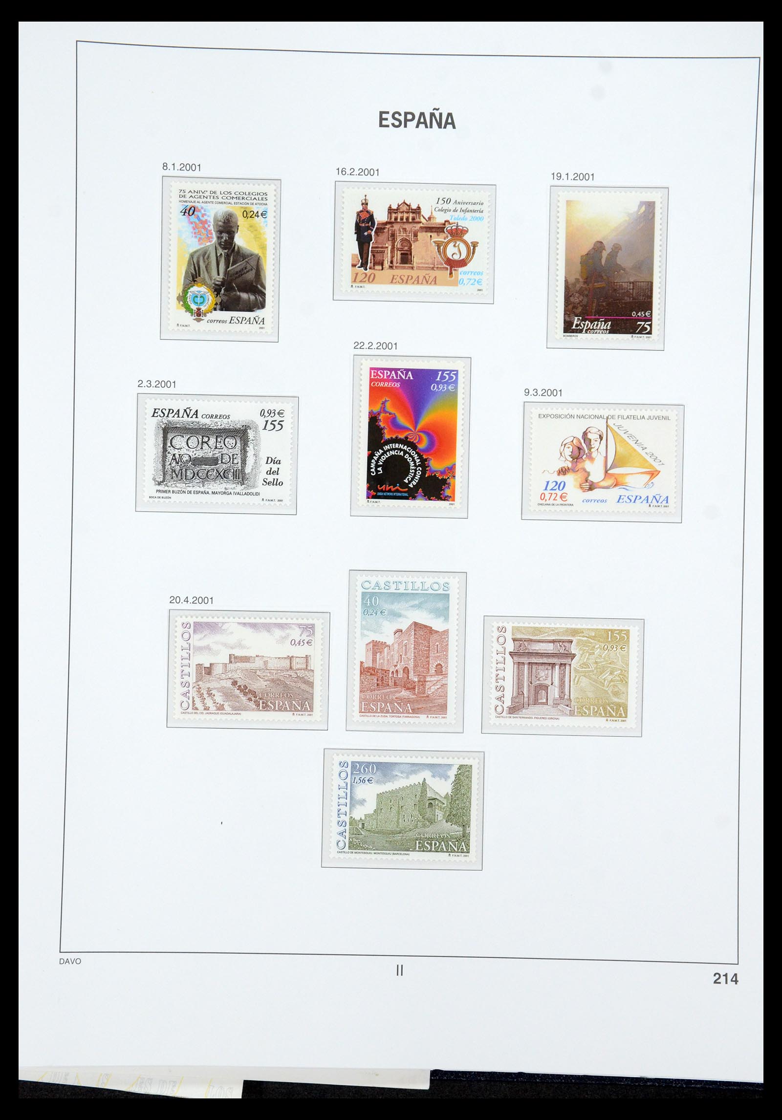 35219 285 - Postzegelverzameling 35219 Spanje 1945-2001.