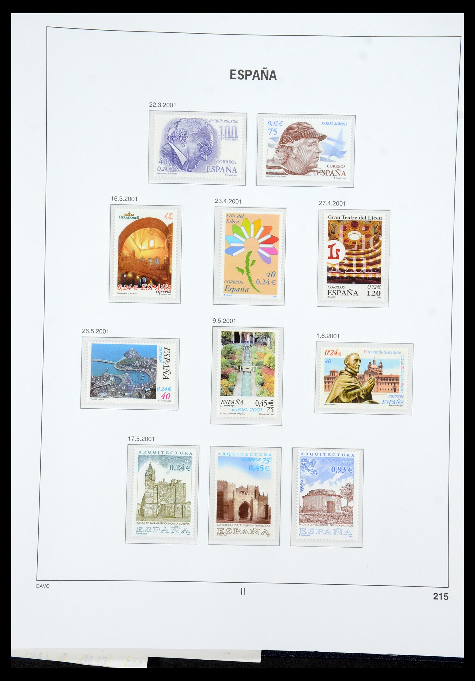 35219 286 - Postzegelverzameling 35219 Spanje 1945-2001.