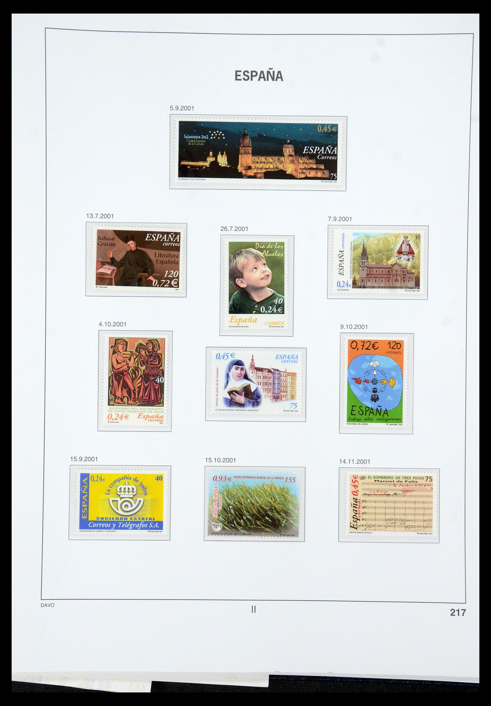 35219 289 - Postzegelverzameling 35219 Spanje 1945-2001.