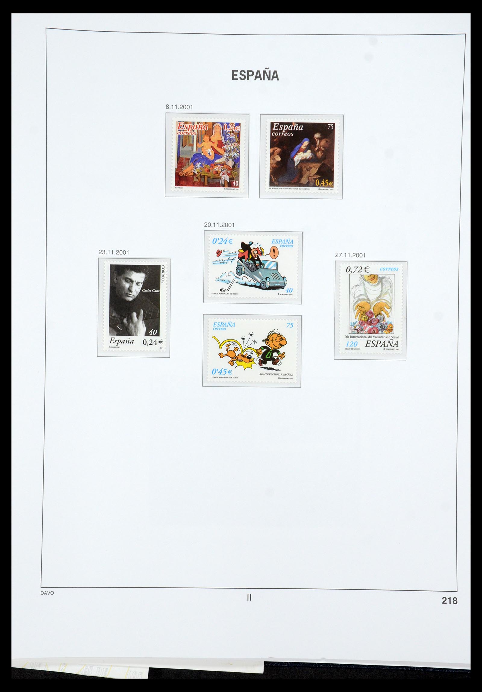 35219 290 - Postzegelverzameling 35219 Spanje 1945-2001.