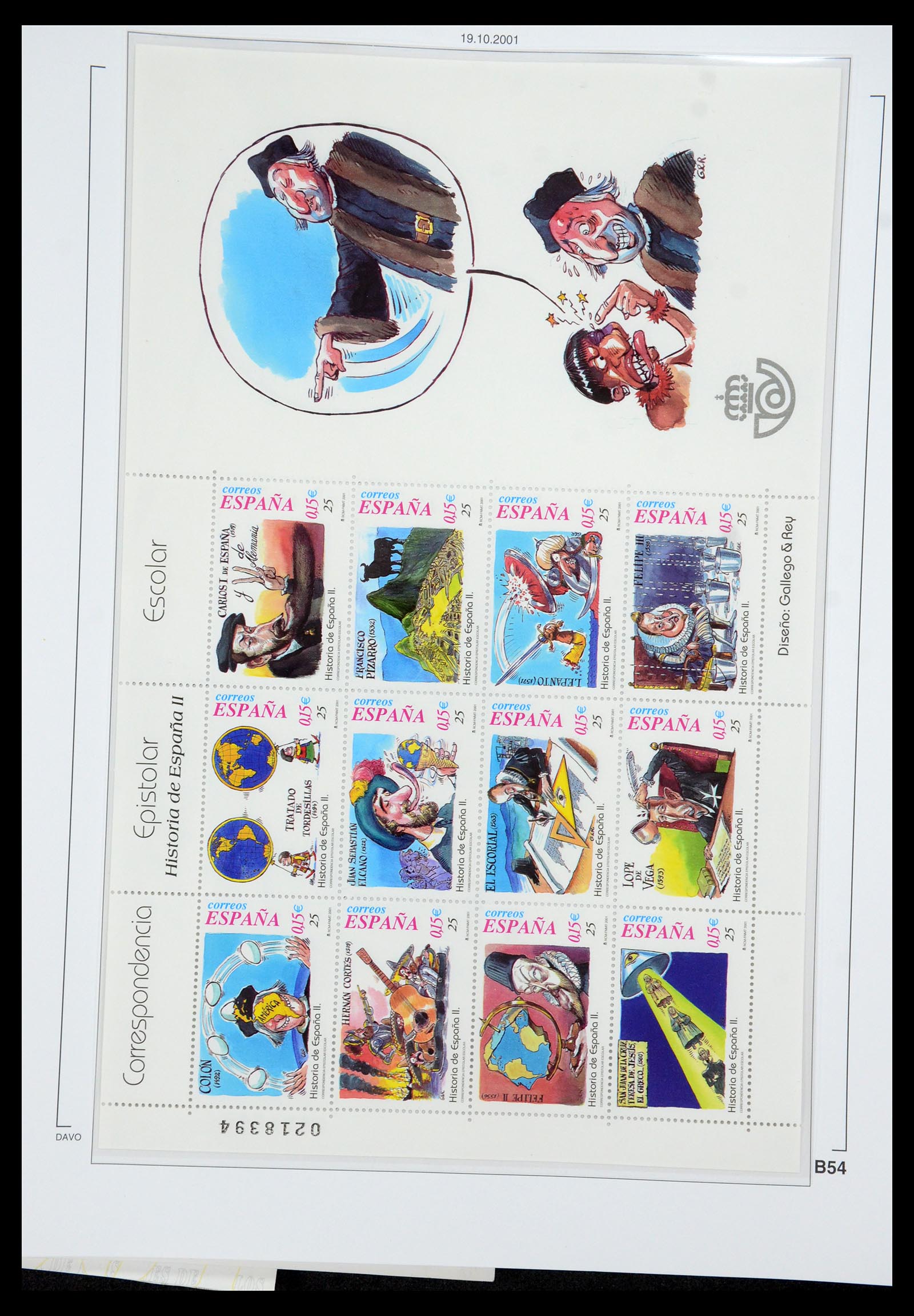 35219 292 - Postzegelverzameling 35219 Spanje 1945-2001.