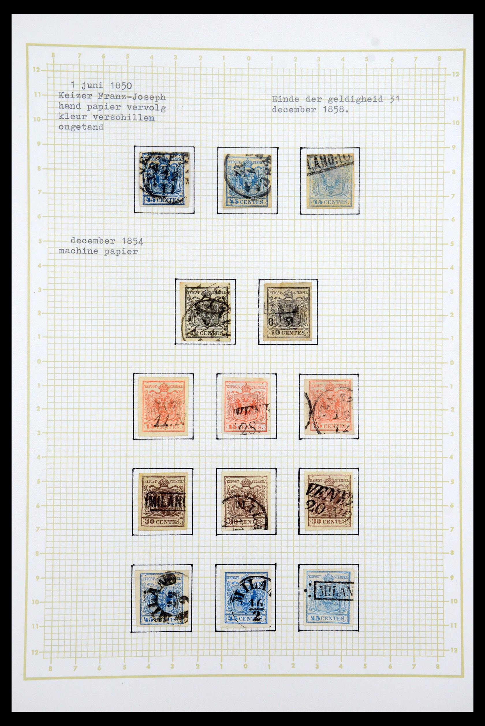 35220 002 - Stamp Collection 35220 Austrian territories 1850-1918.