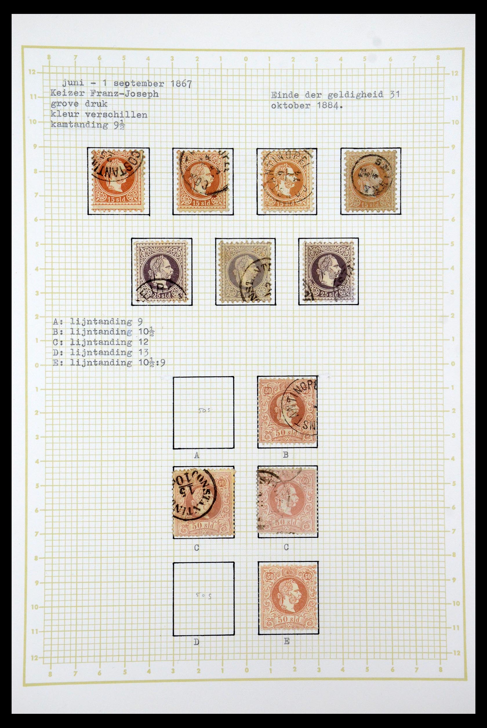 35220 012 - Stamp Collection 35220 Austrian territories 1850-1918.