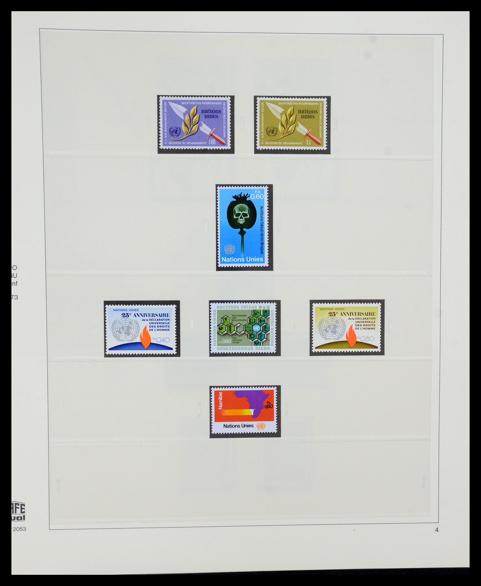 35221 004 - Postzegelverzameling 35221 Verenigde Naties Genève 1969-2010.