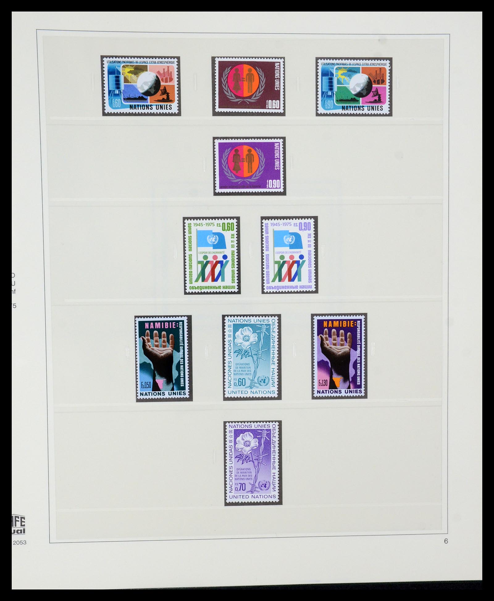 35221 006 - Postzegelverzameling 35221 Verenigde Naties Genève 1969-2010.