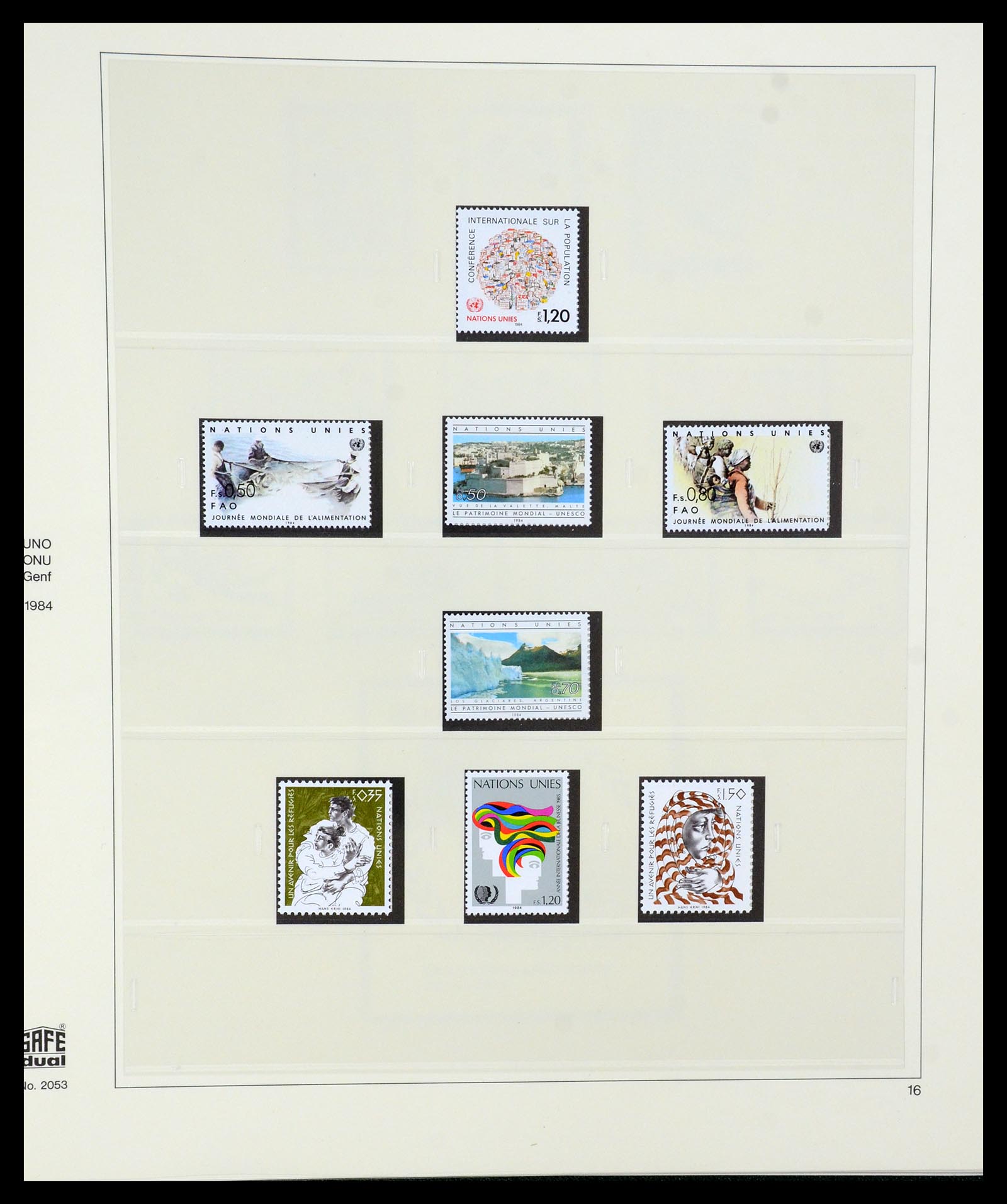 35221 016 - Stamp Collection 35221 United Nations Geneva 1969-2010.