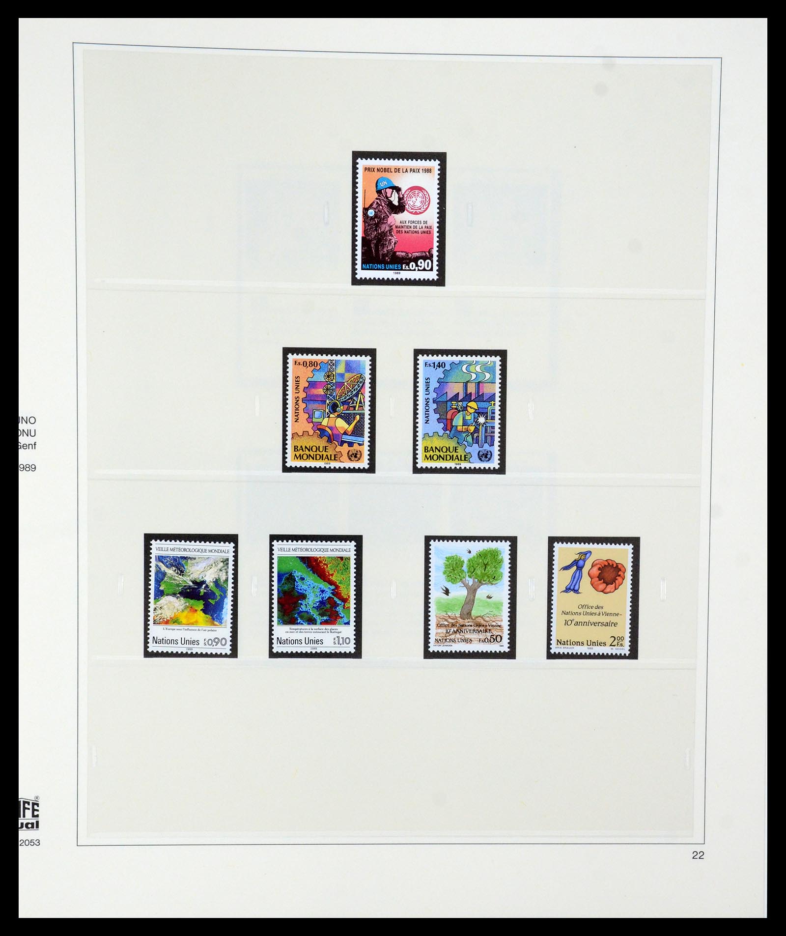 35221 022 - Postzegelverzameling 35221 Verenigde Naties Genève 1969-2010.