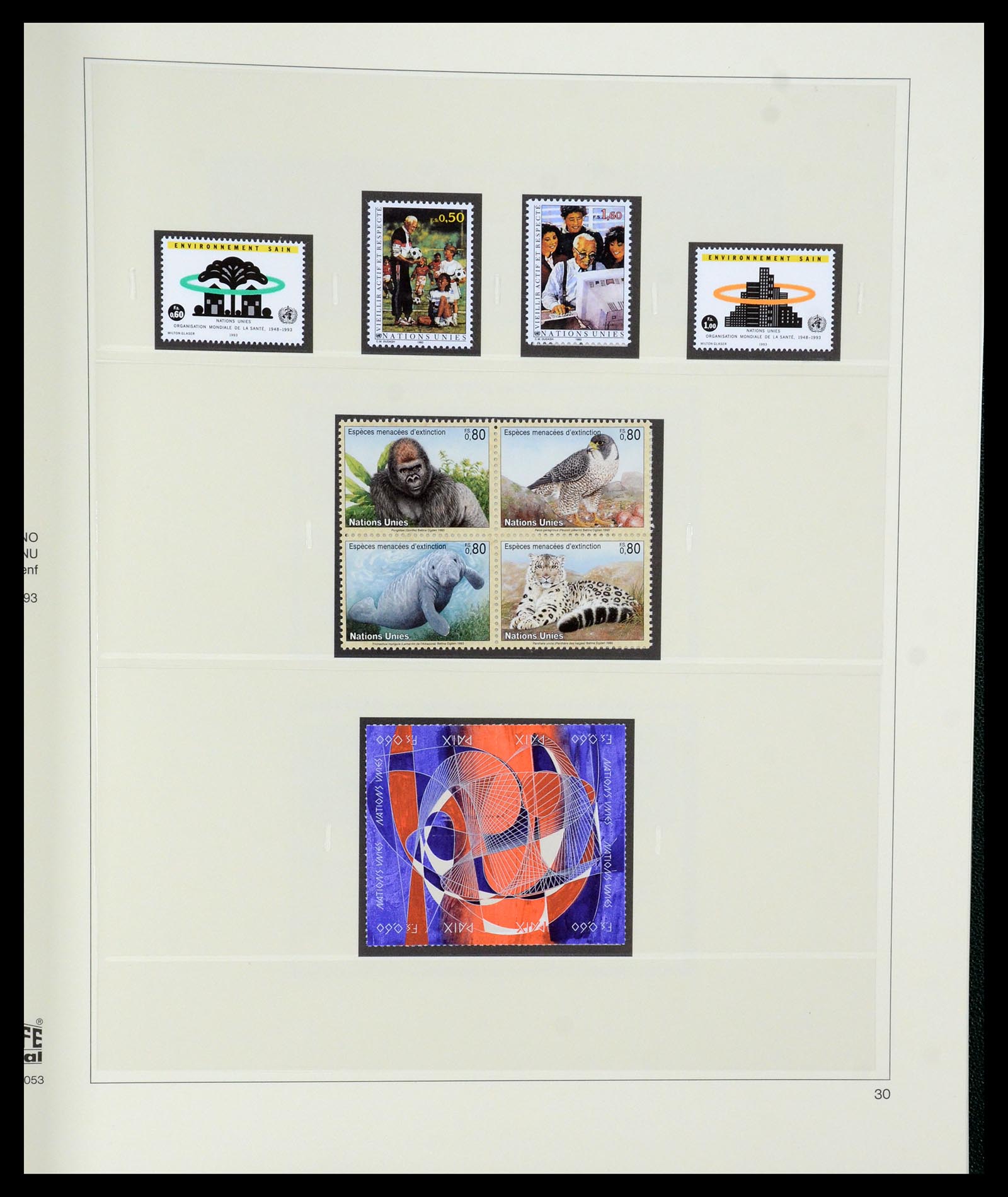 35221 030 - Postzegelverzameling 35221 Verenigde Naties Genève 1969-2010.