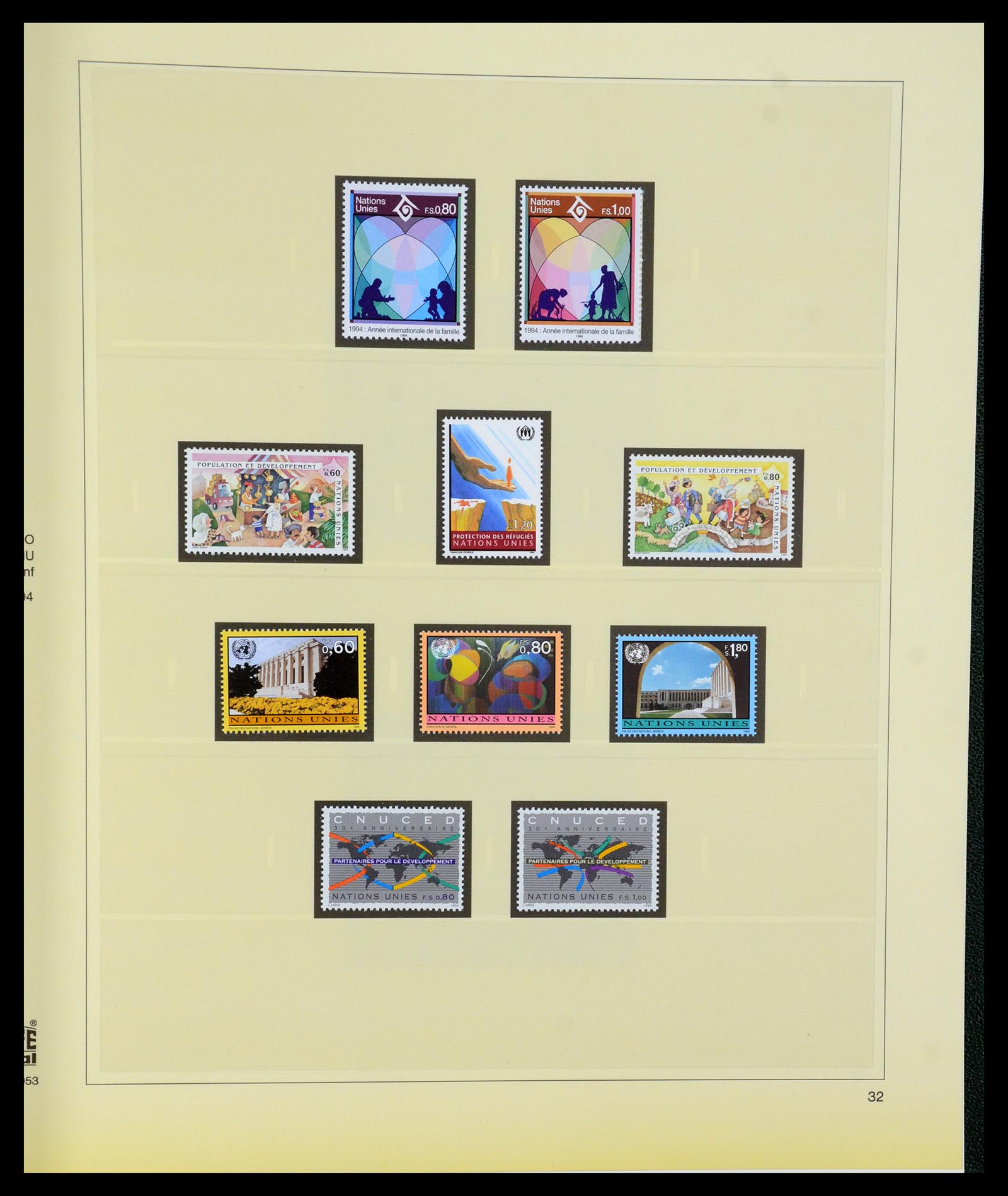 35221 032 - Postzegelverzameling 35221 Verenigde Naties Genève 1969-2010.