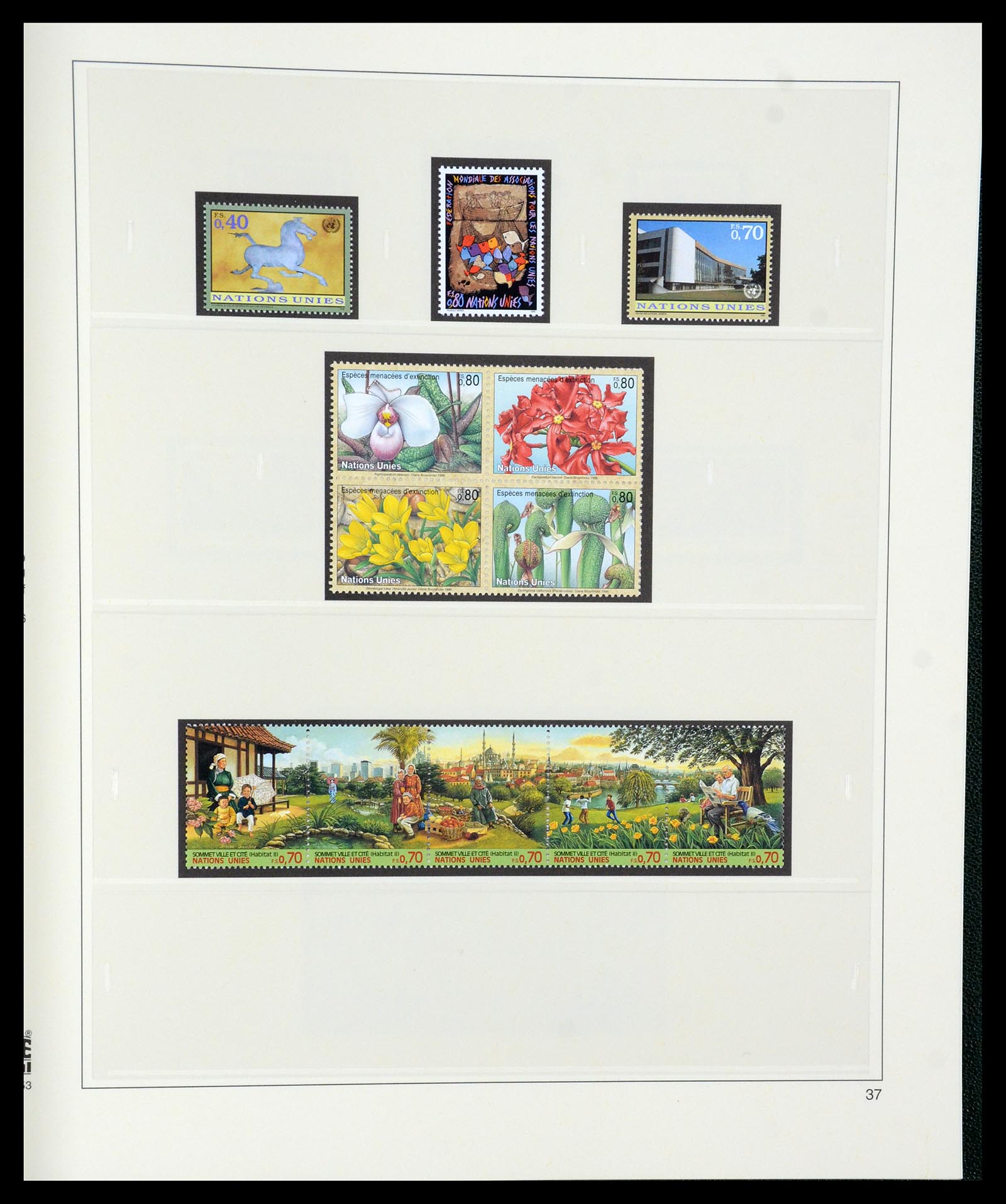 35221 037 - Postzegelverzameling 35221 Verenigde Naties Genève 1969-2010.