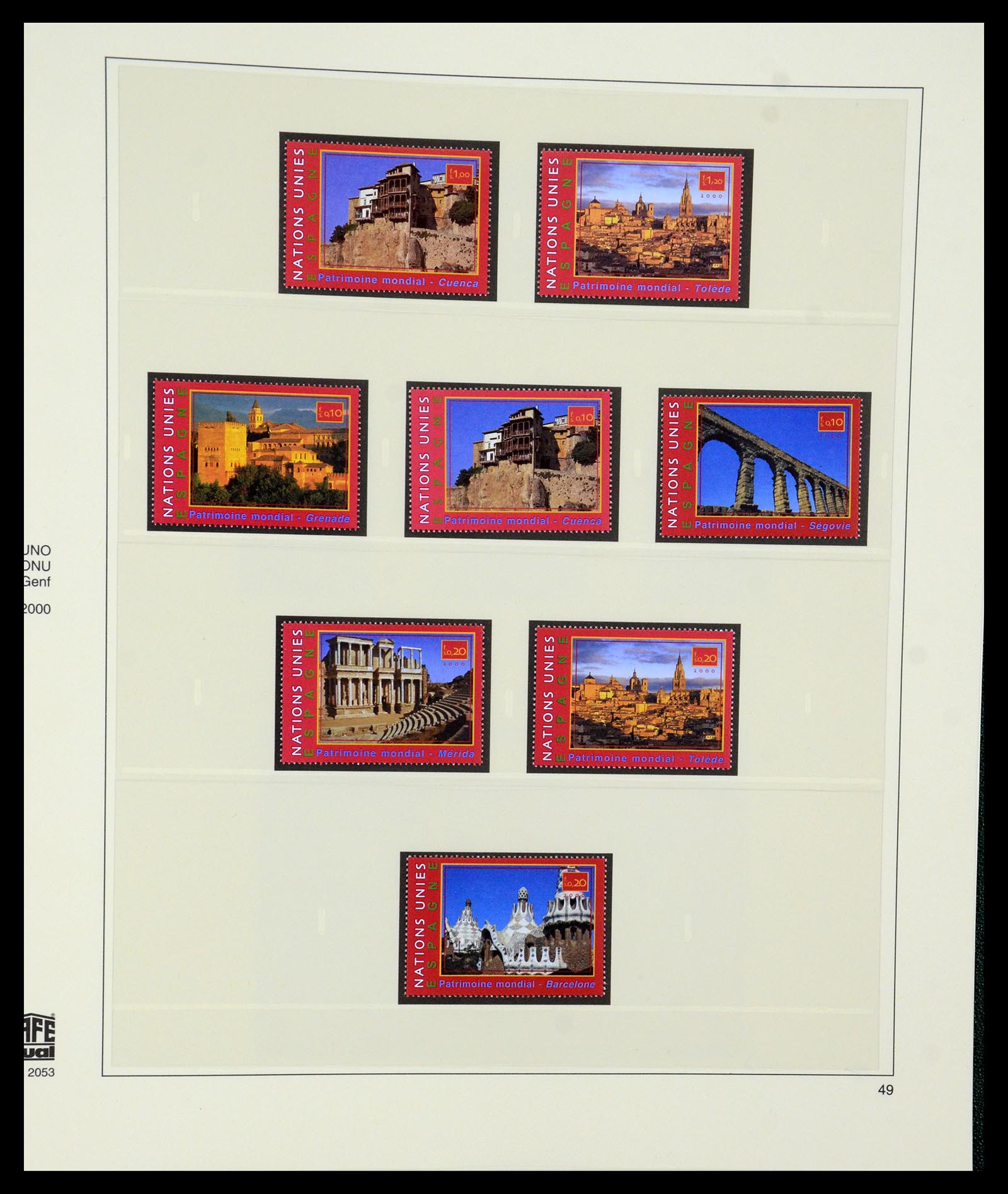 35221 049 - Postzegelverzameling 35221 Verenigde Naties Genève 1969-2010.