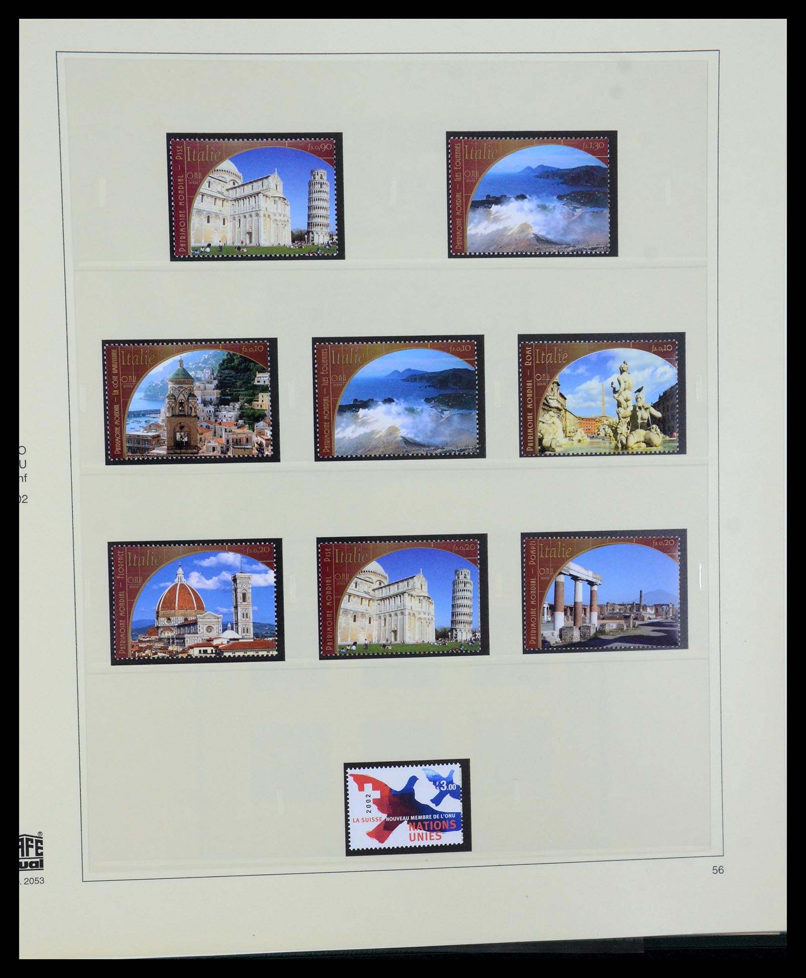 35221 056 - Postzegelverzameling 35221 Verenigde Naties Genève 1969-2010.