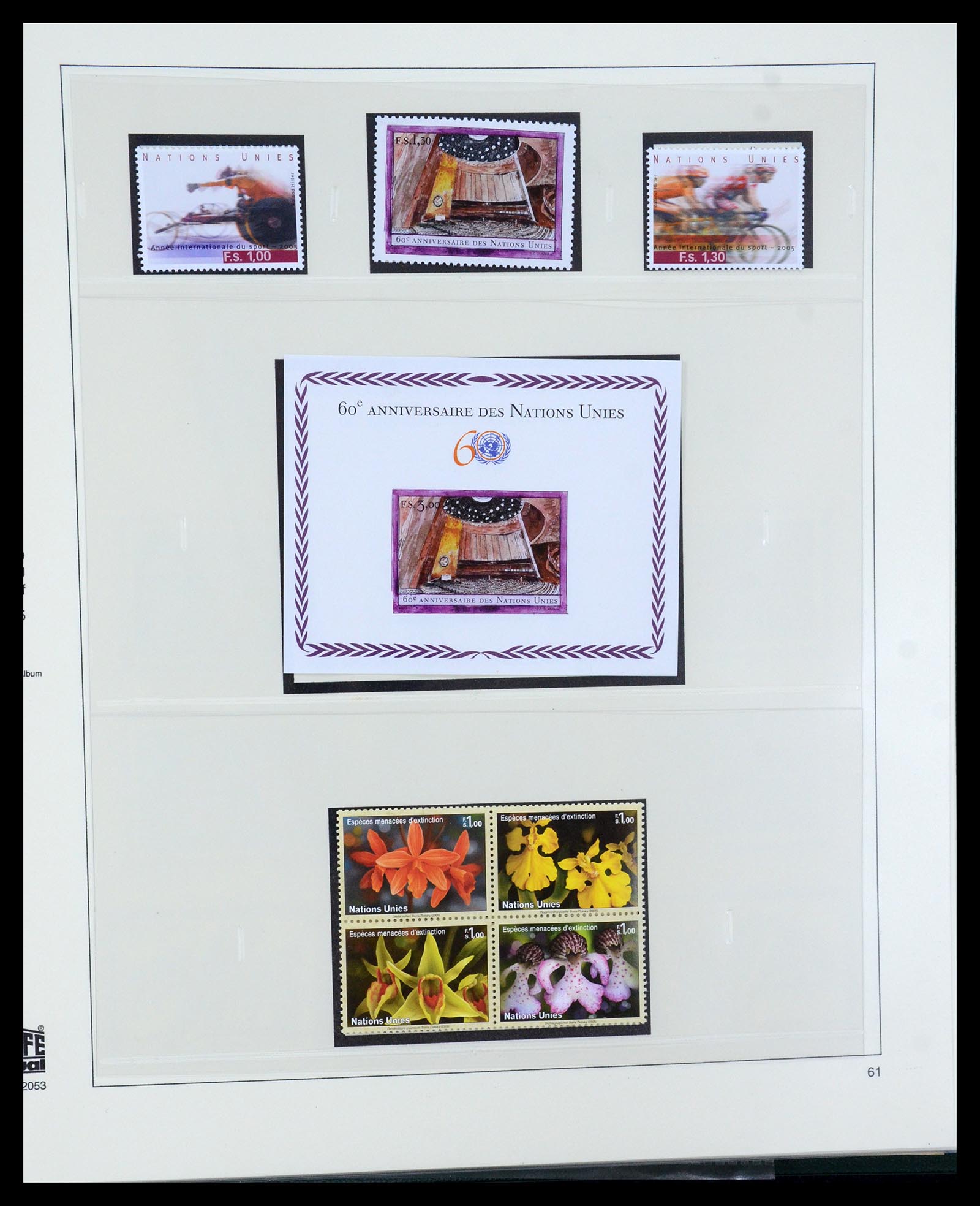 35221 061 - Postzegelverzameling 35221 Verenigde Naties Genève 1969-2010.