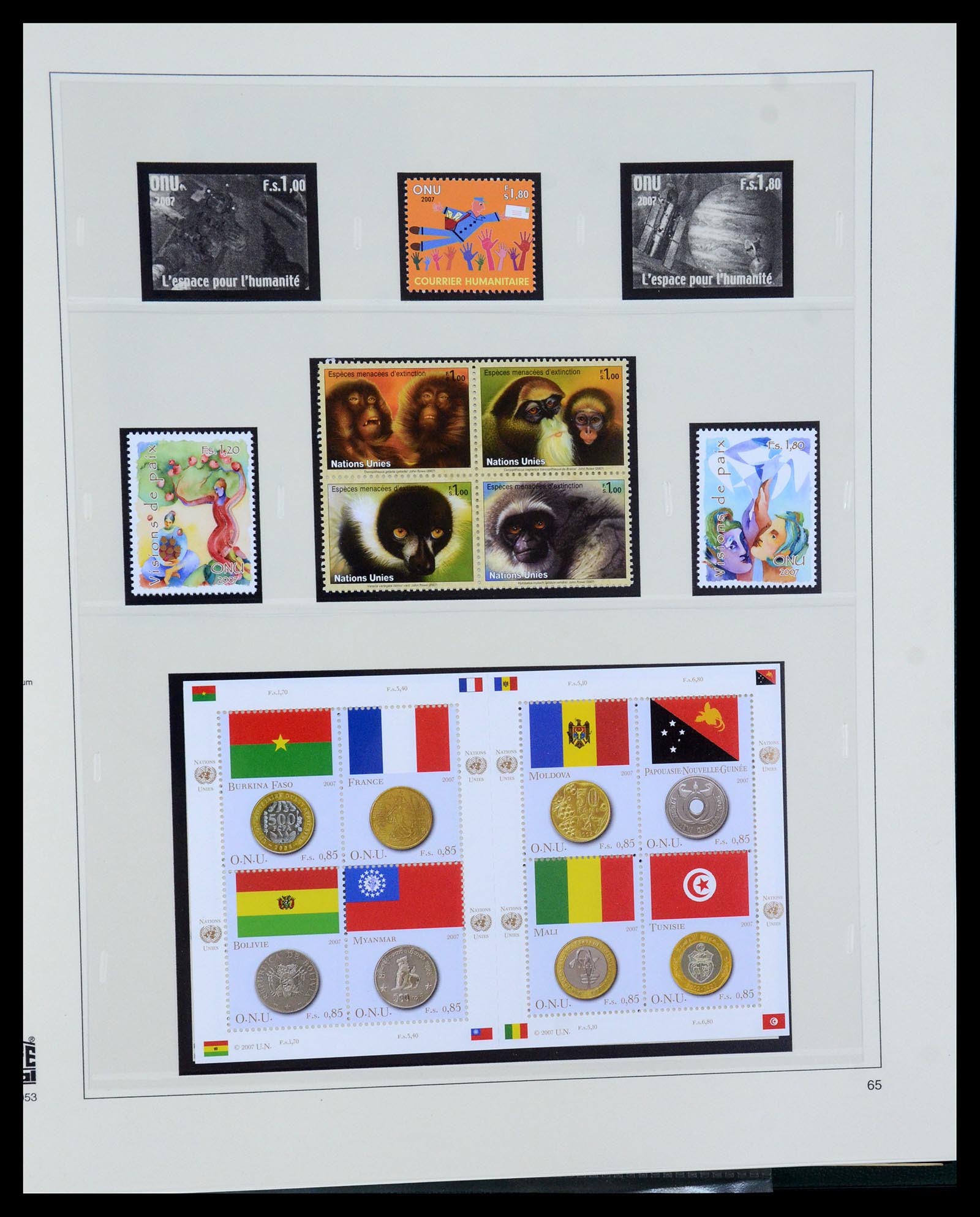 35221 065 - Postzegelverzameling 35221 Verenigde Naties Genève 1969-2010.