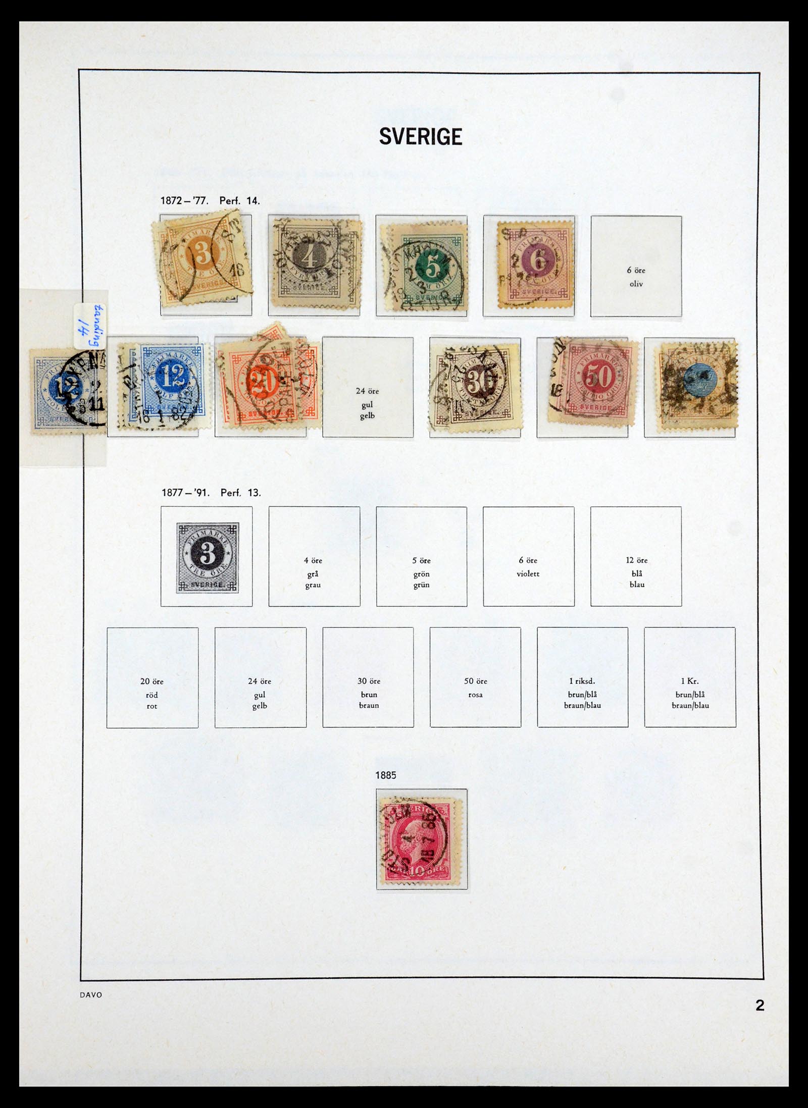 35222 002 - Stamp Collection 35222 Sweden 1858-2009.