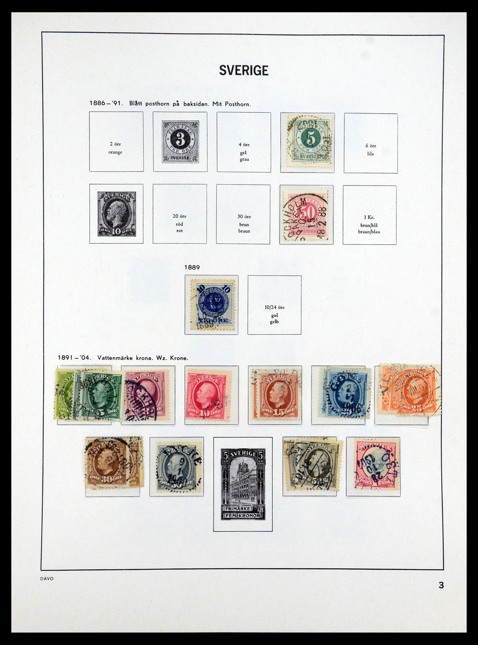 35222 003 - Stamp Collection 35222 Sweden 1858-2009.