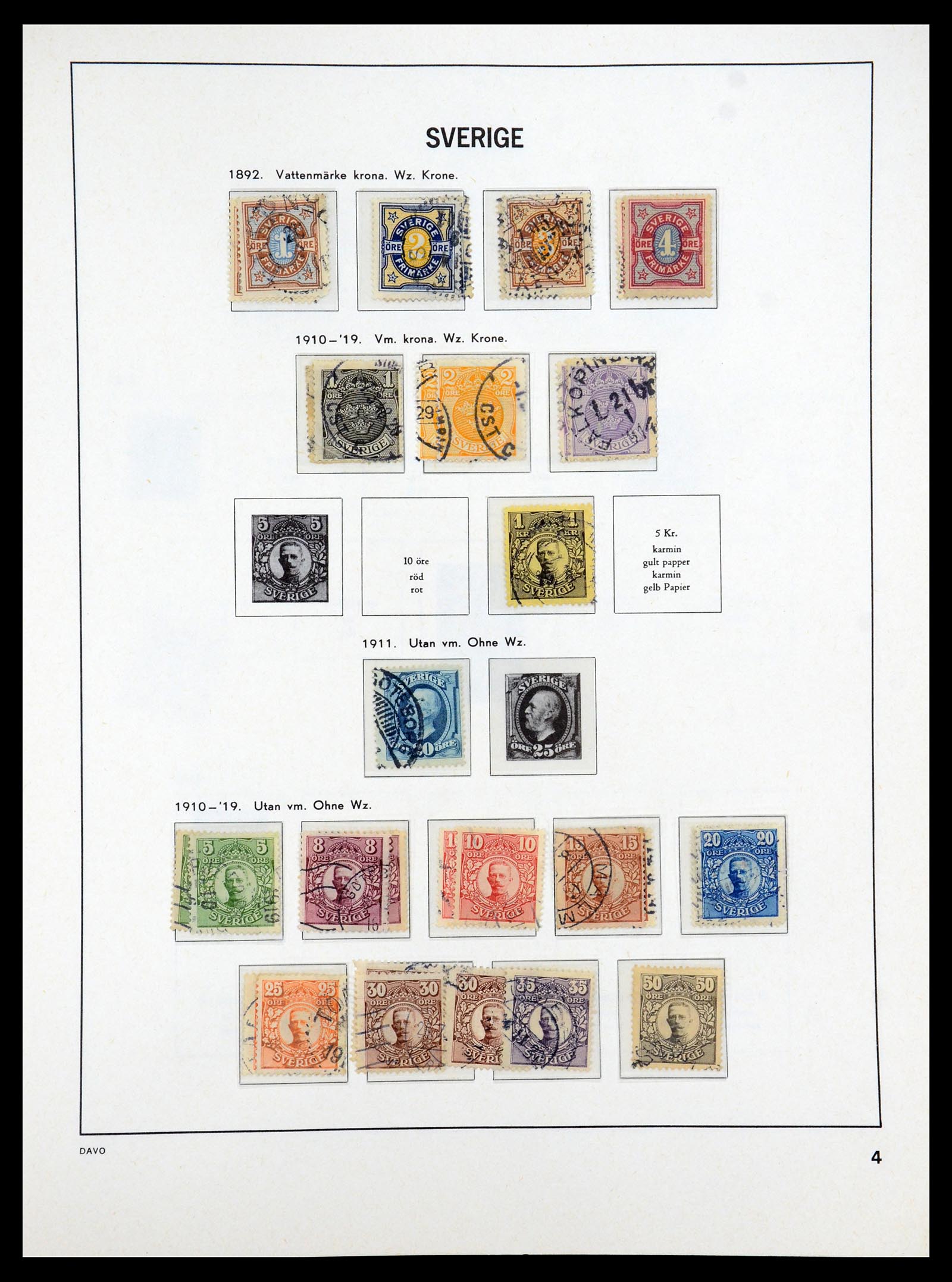 35222 004 - Stamp Collection 35222 Sweden 1858-2009.