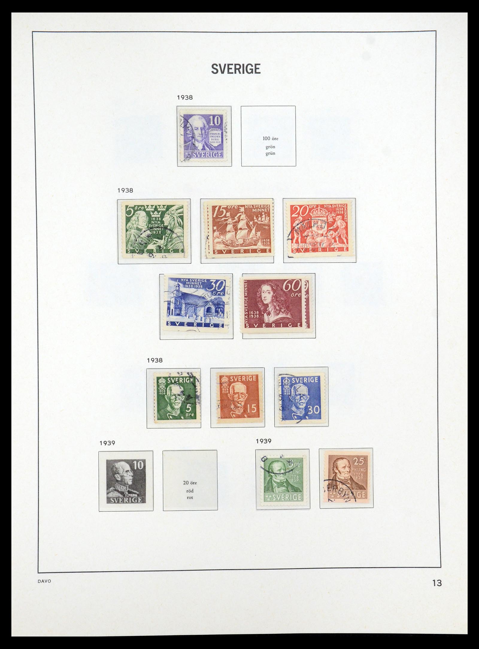 35222 014 - Stamp Collection 35222 Sweden 1858-2009.