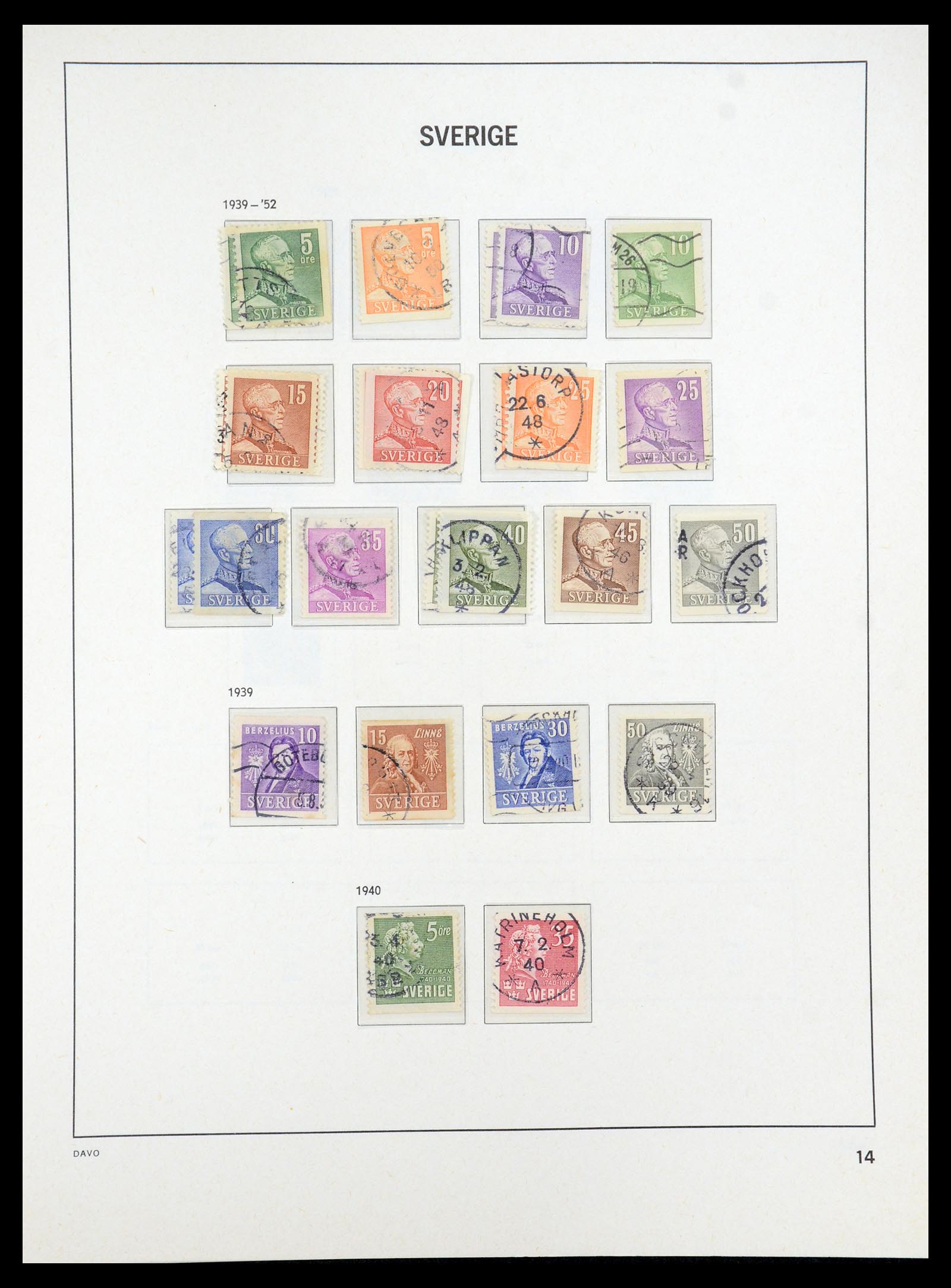 35222 015 - Stamp Collection 35222 Sweden 1858-2009.