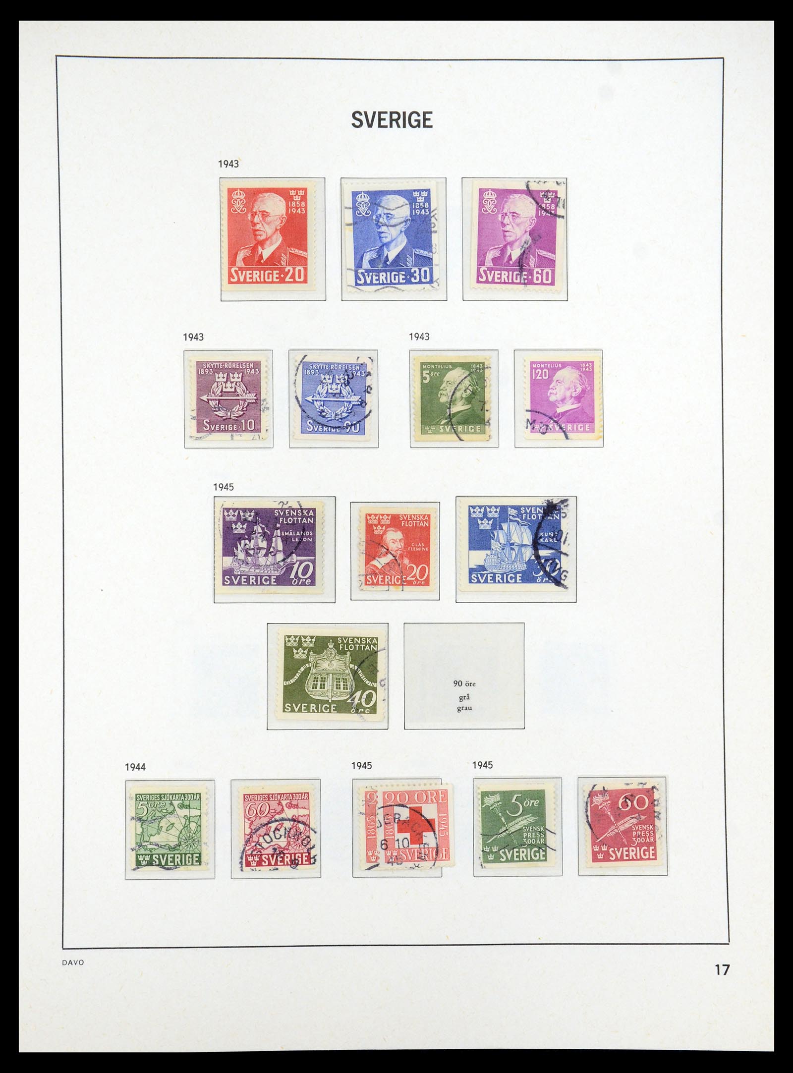 35222 020 - Stamp Collection 35222 Sweden 1858-2009.