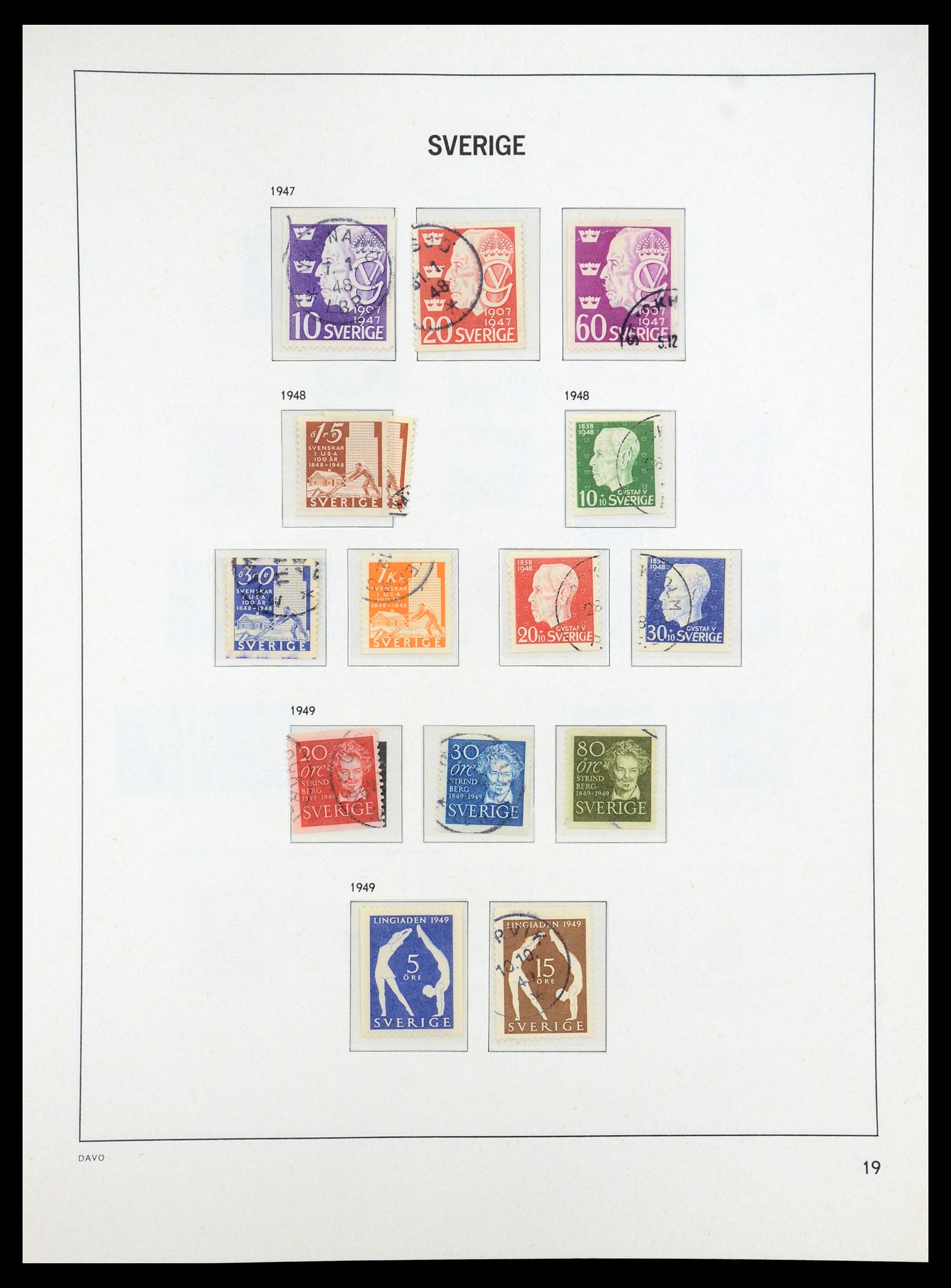 35222 022 - Stamp Collection 35222 Sweden 1858-2009.
