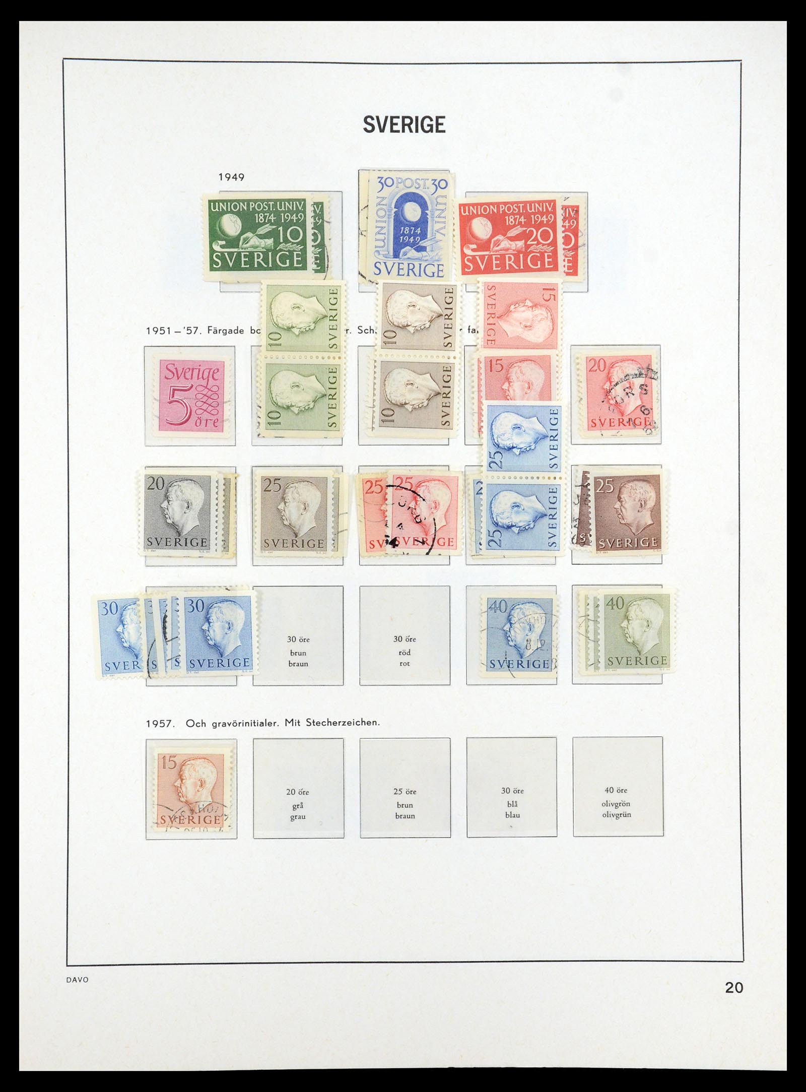 35222 023 - Stamp Collection 35222 Sweden 1858-2009.