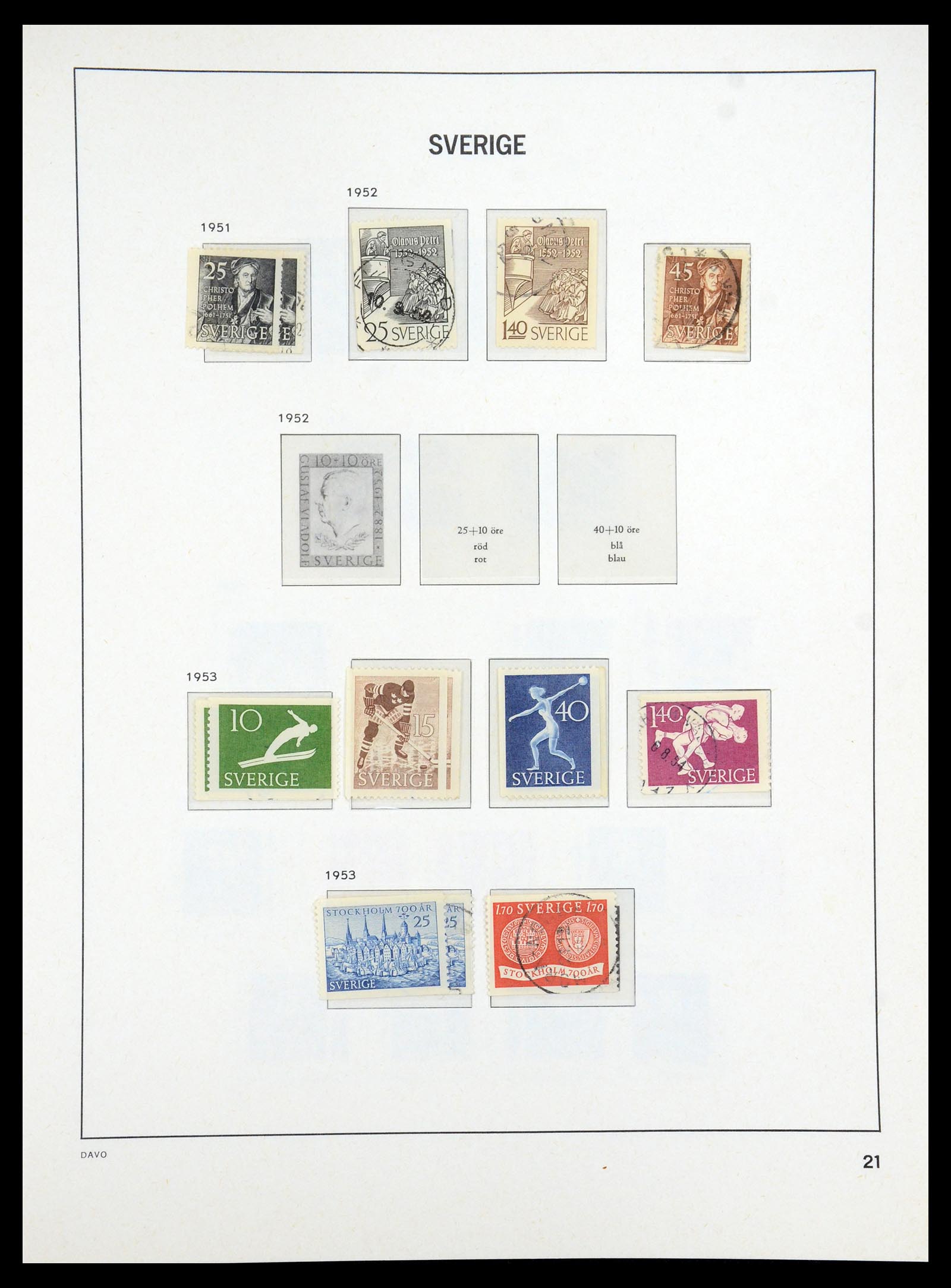 35222 024 - Stamp Collection 35222 Sweden 1858-2009.
