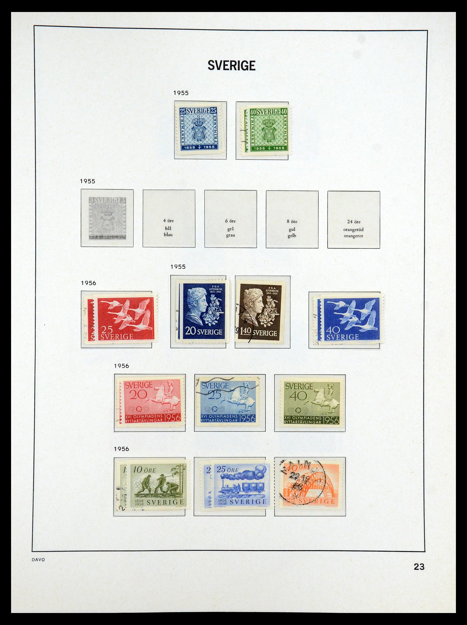 35222 026 - Stamp Collection 35222 Sweden 1858-2009.