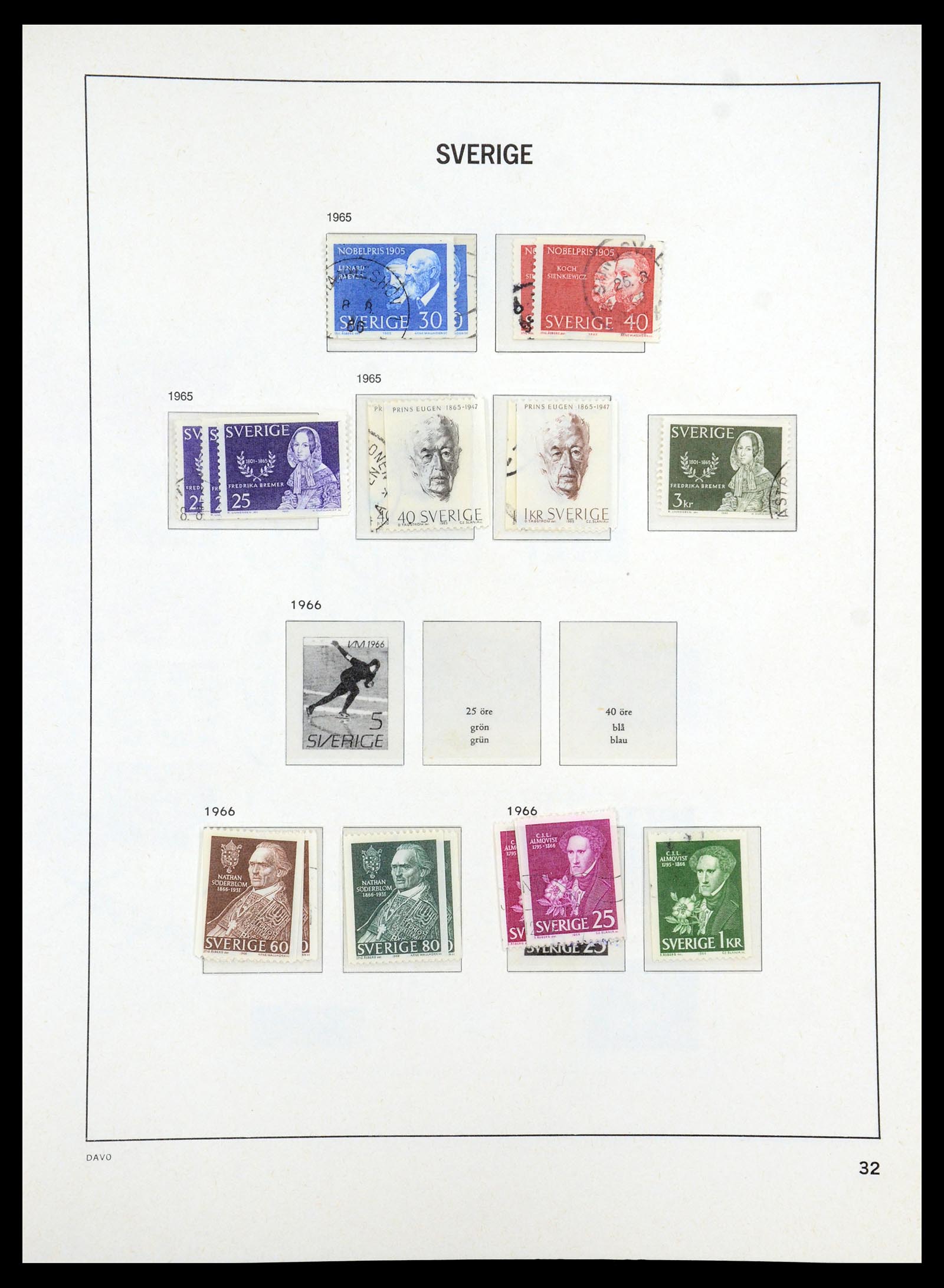 35222 036 - Stamp Collection 35222 Sweden 1858-2009.