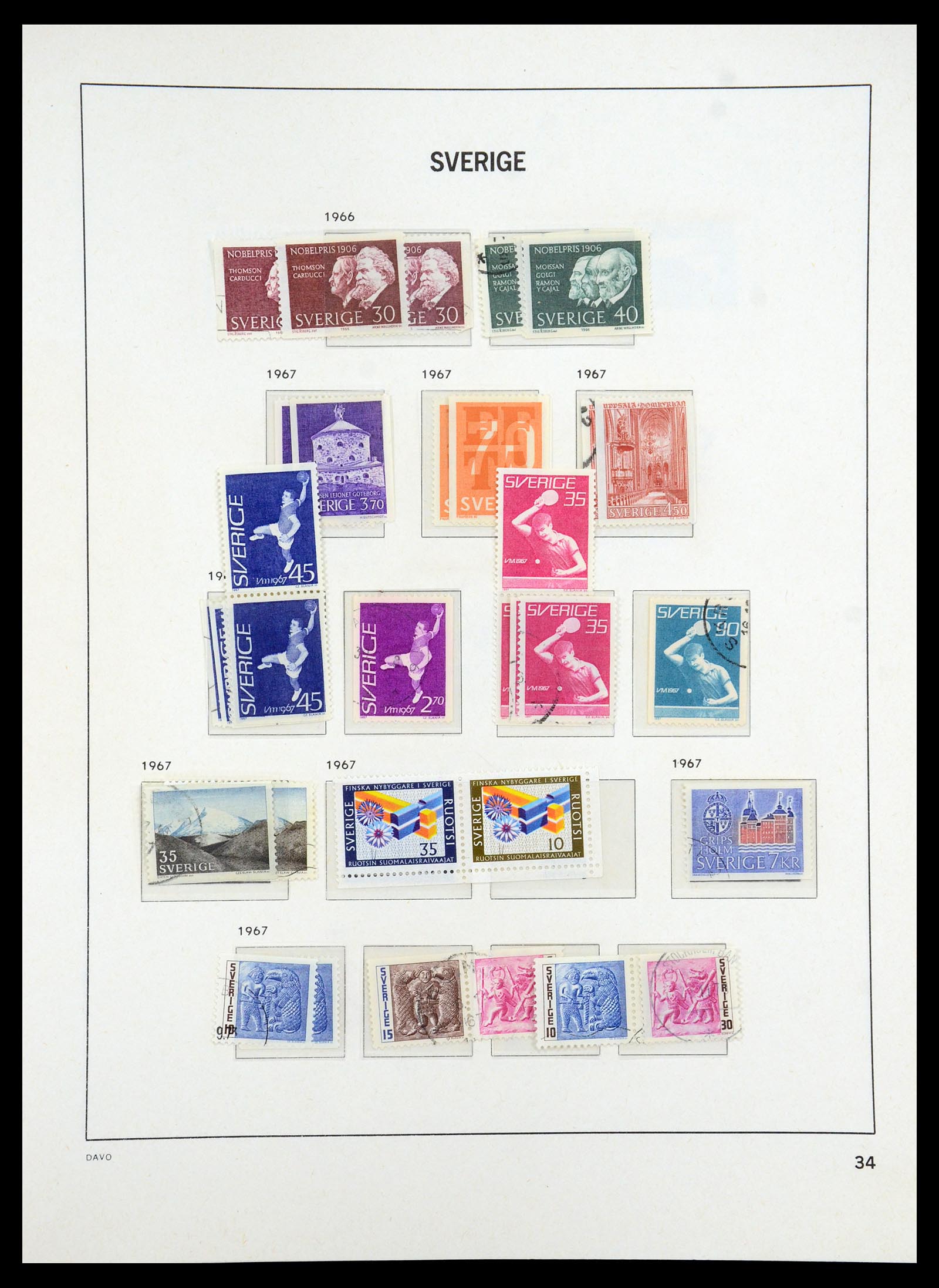35222 040 - Stamp Collection 35222 Sweden 1858-2009.