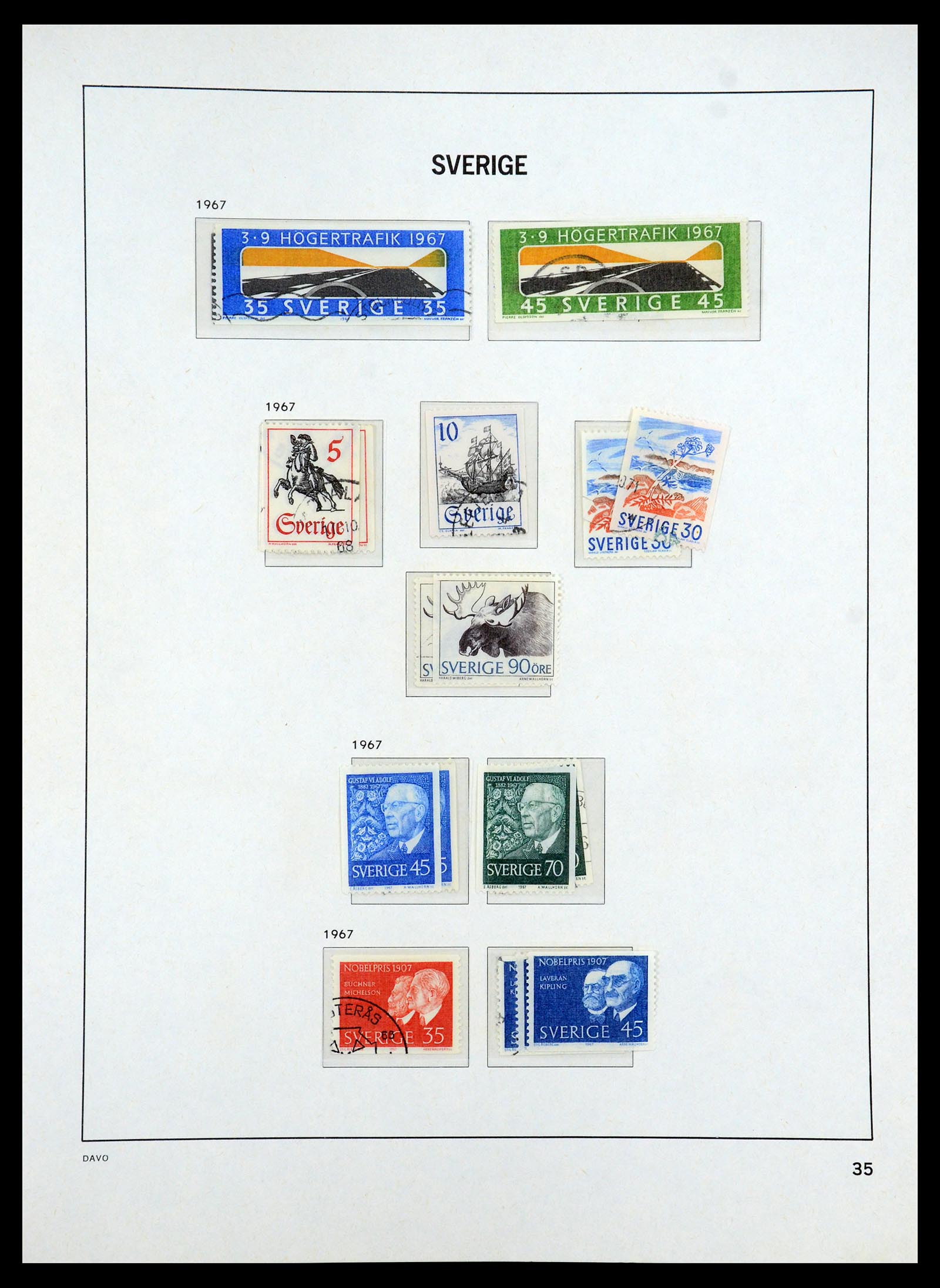 35222 041 - Stamp Collection 35222 Sweden 1858-2009.