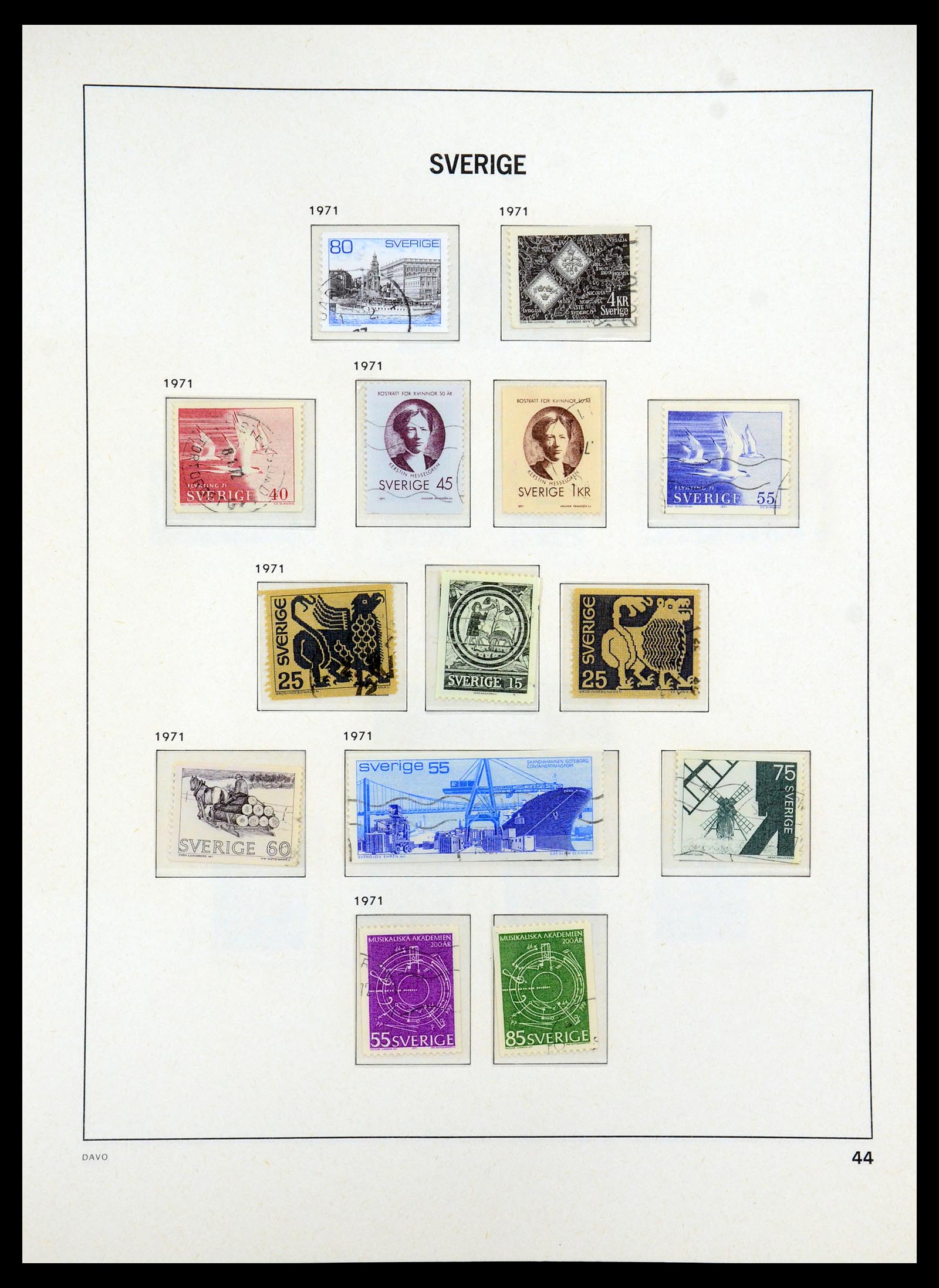 35222 051 - Stamp Collection 35222 Sweden 1858-2009.