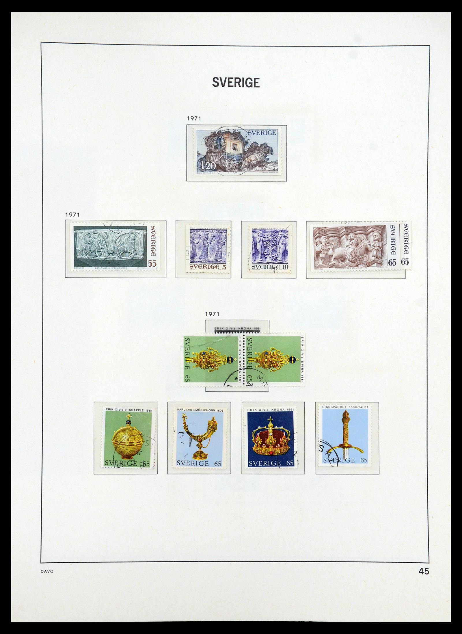 35222 052 - Stamp Collection 35222 Sweden 1858-2009.