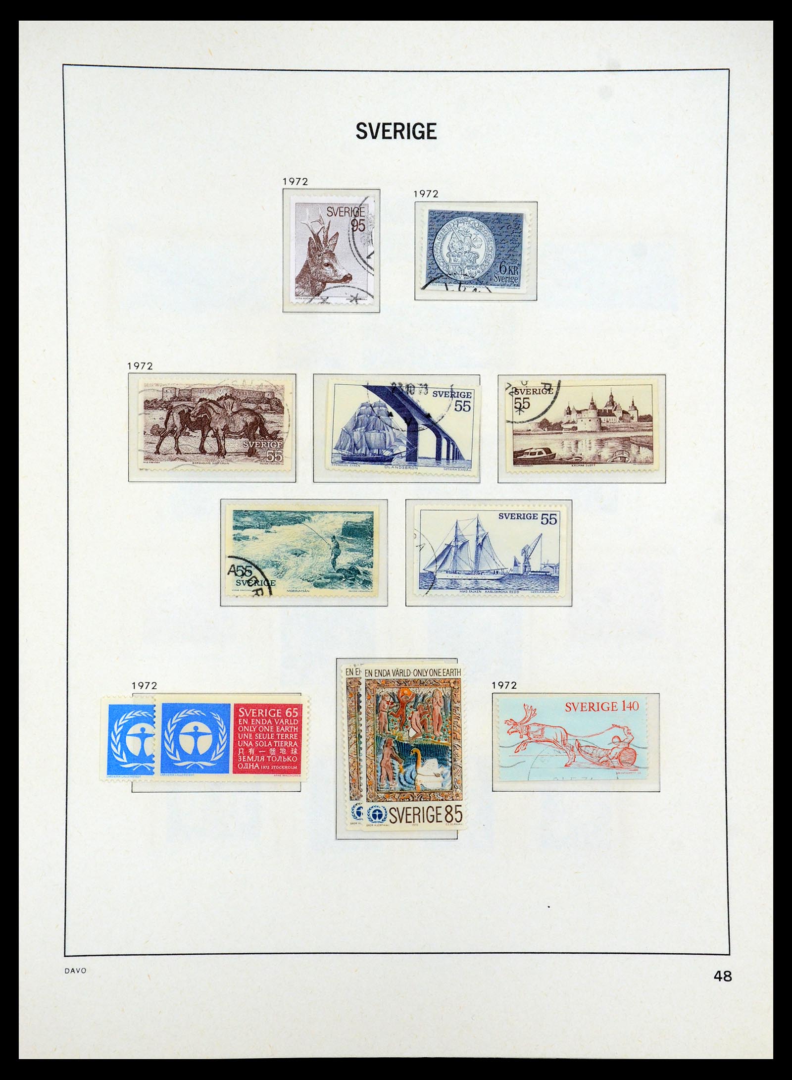 35222 055 - Stamp Collection 35222 Sweden 1858-2009.